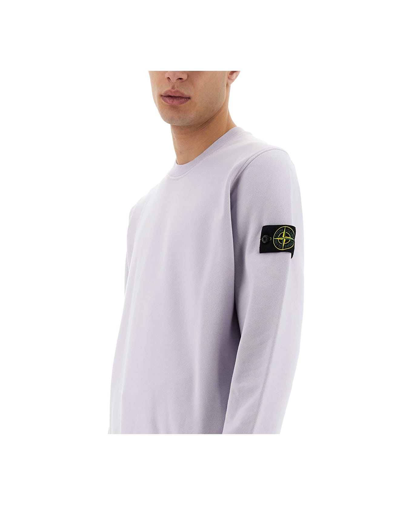Stone Island Cotton Sweatshirt - LILAC