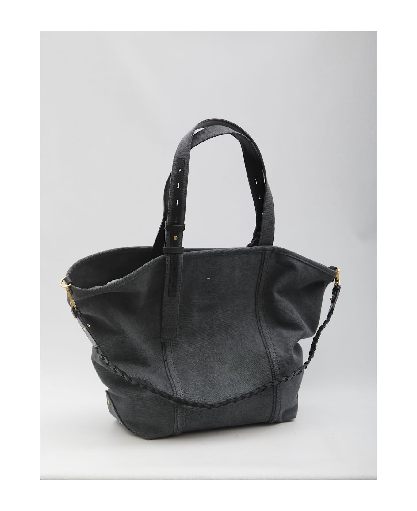 Golden Goose Canvas Shopping Bag - GREY