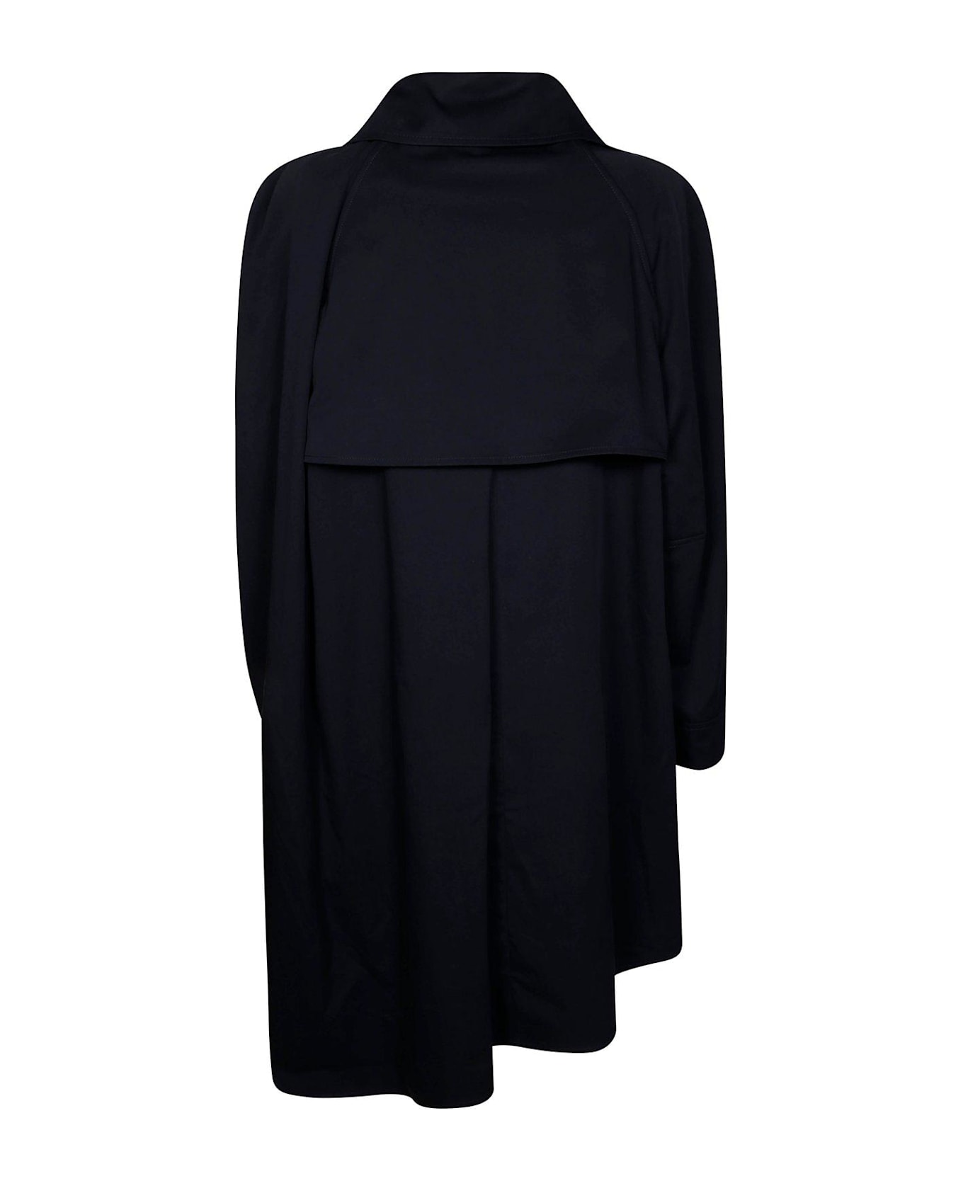 J.W. Anderson Asymmetric Cape Trench Coat - Blu