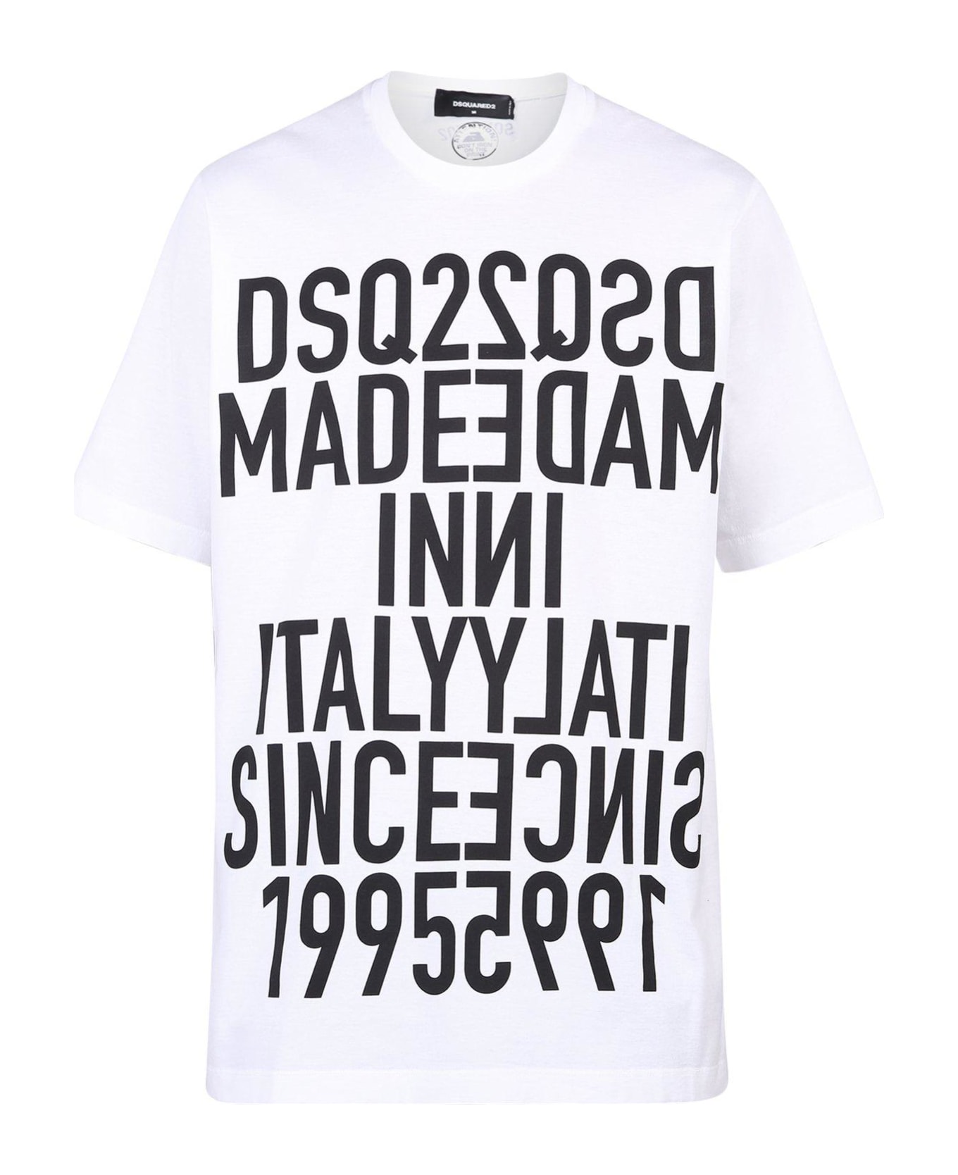 Dsquared2 Printed T-shirt - White シャツ