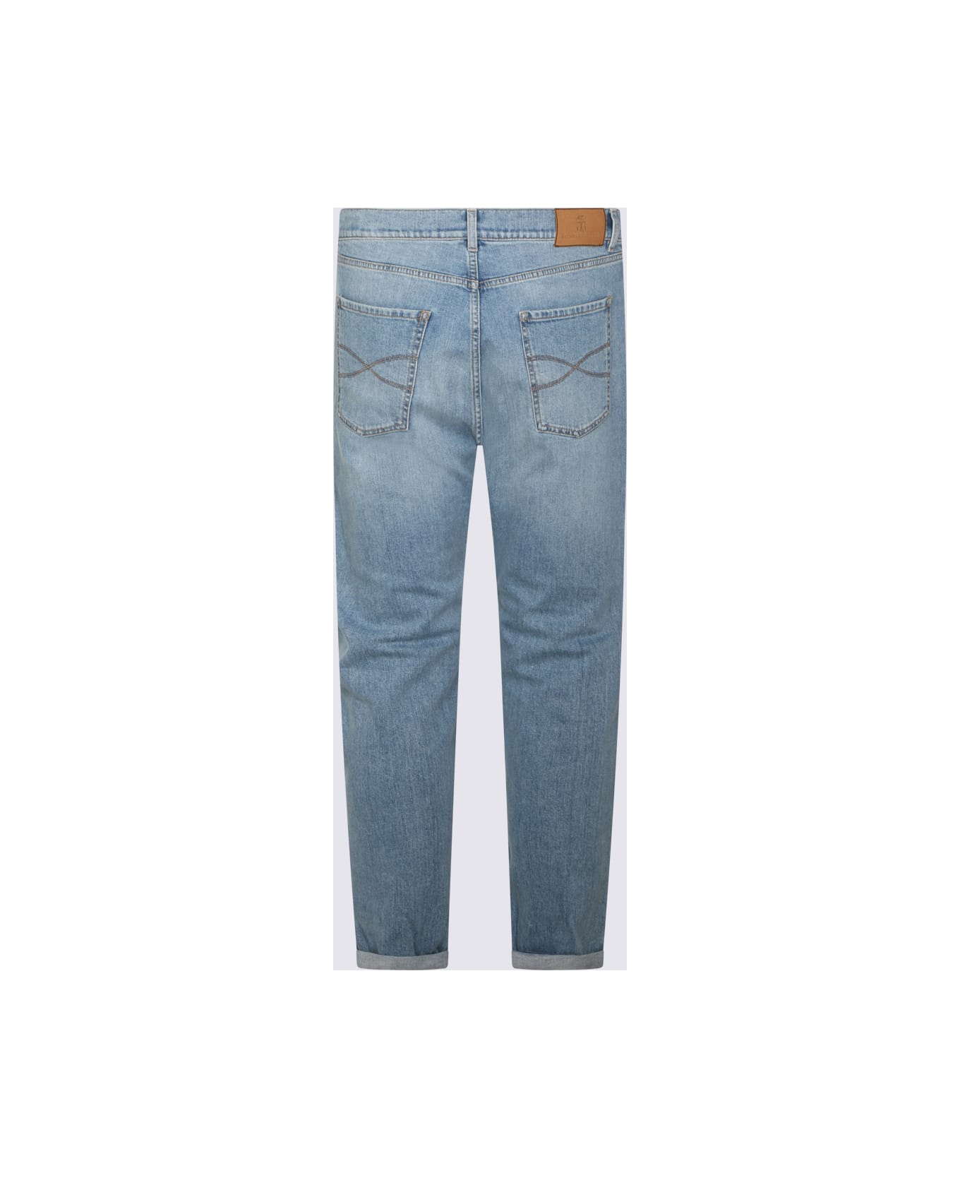 Brunello Cucinelli Light Blue Cotton Jeans - Blue