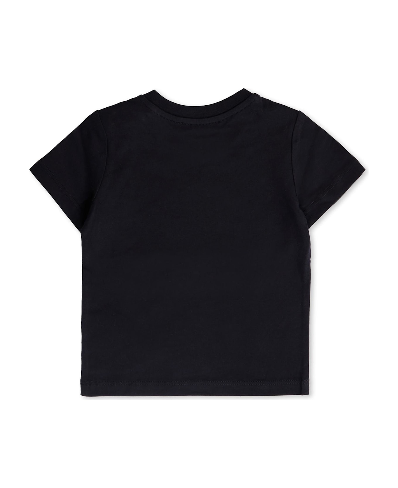 Balmain Black T-shirt For Baby Girl With Logo - Black