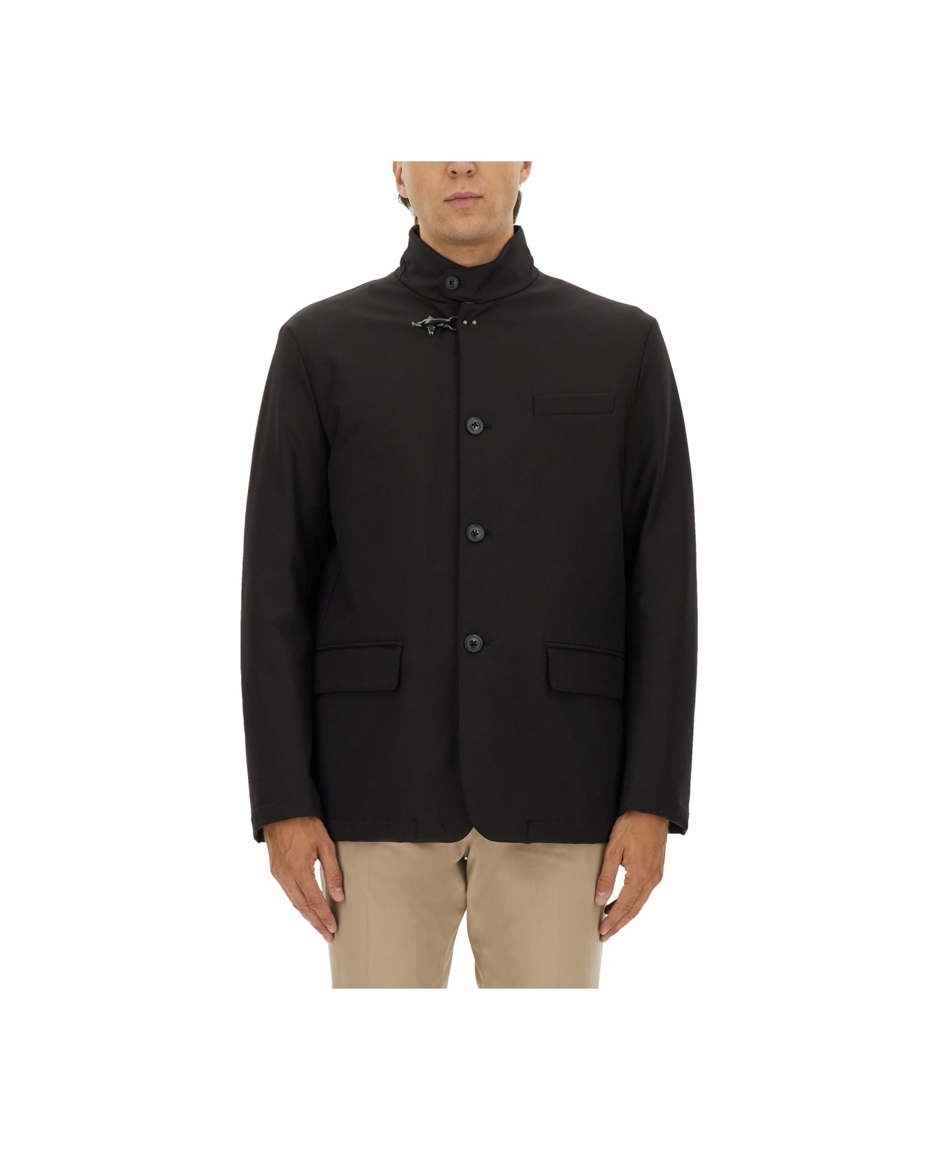 Fay Jacket With Hook - BLACK