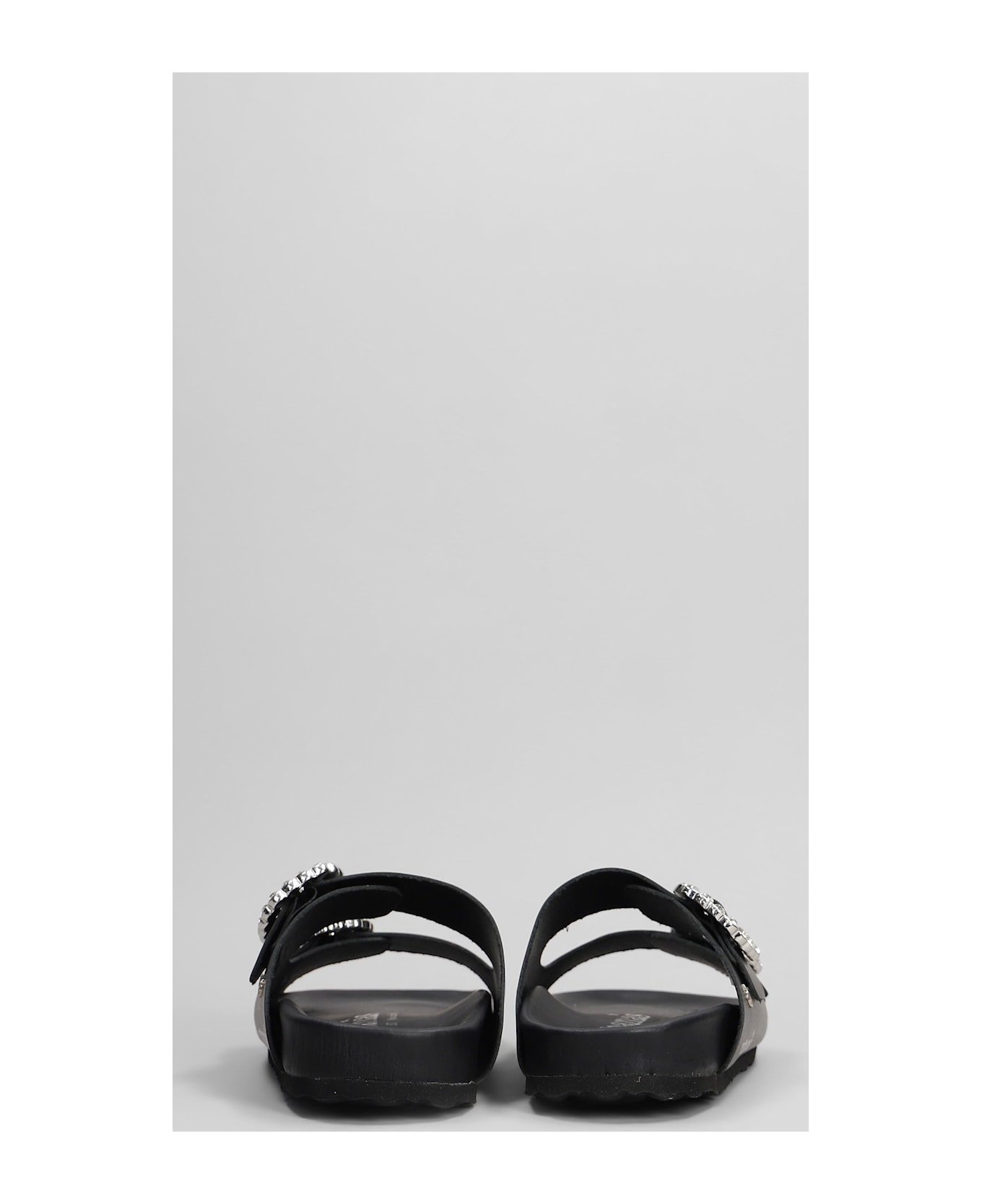 Cubanas Amalia Flats In Black Leather - black