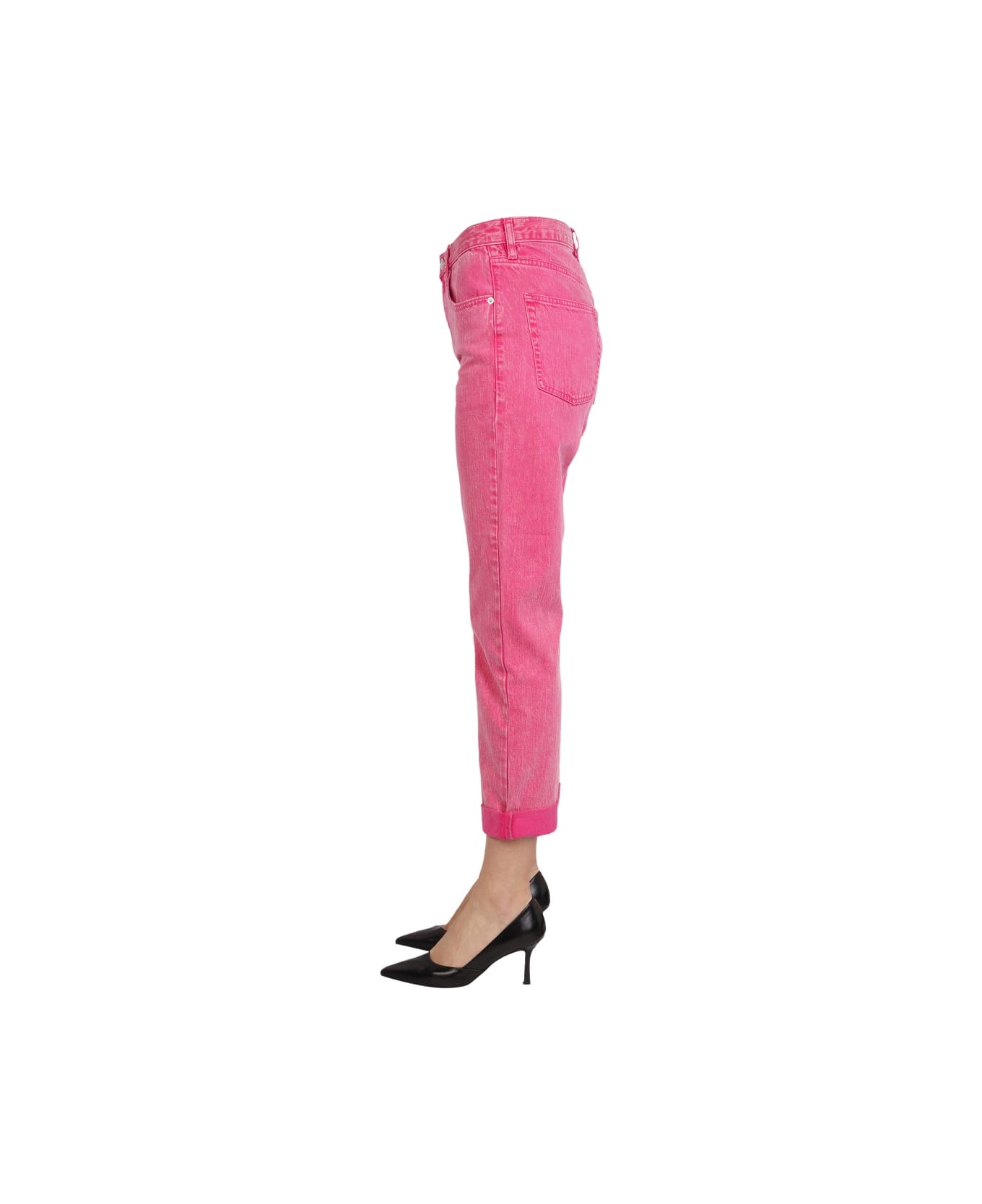 Michael Kors Straight Leg Jeans - FUCHSIA