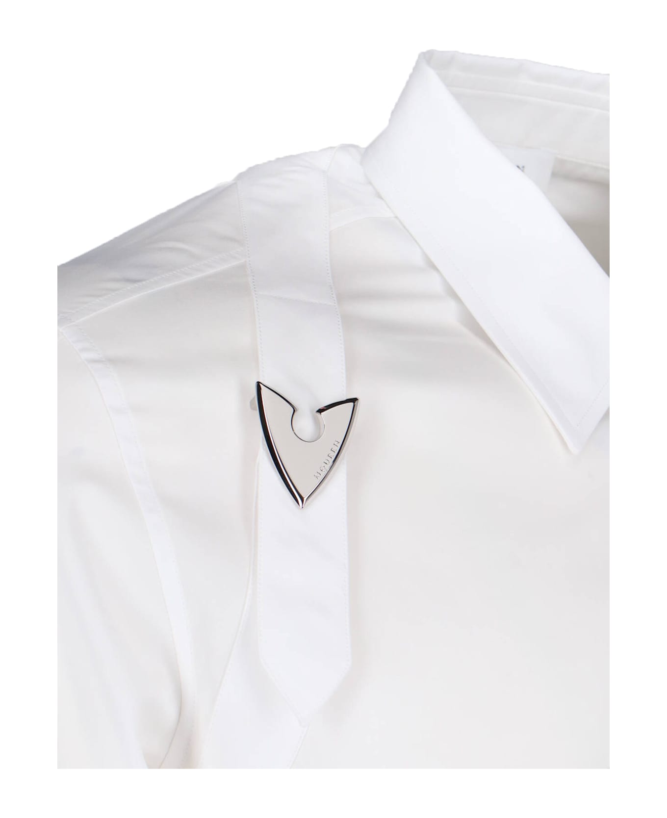 Alexander McQueen Shirt With 
harness
 Arrow - Opticalwhite