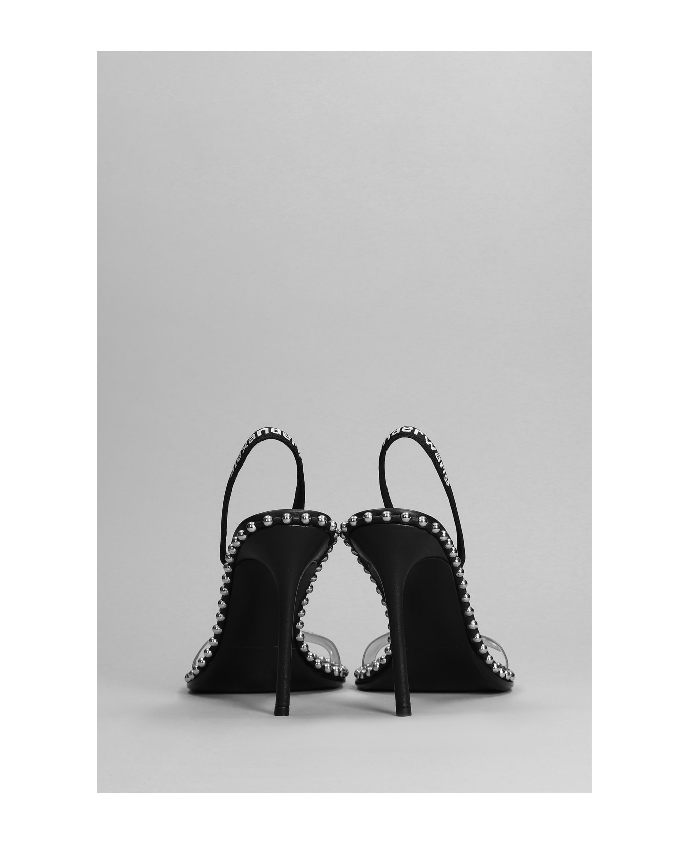 Alexander Wang Nova Sandals In Black Leather - black