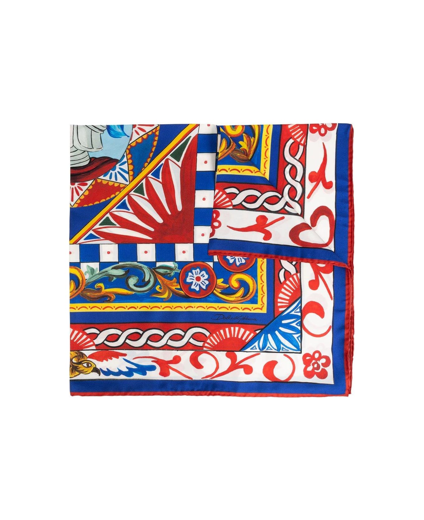 Dolce & Gabbana Carretto Patterned Scarf - MUTICOLOR