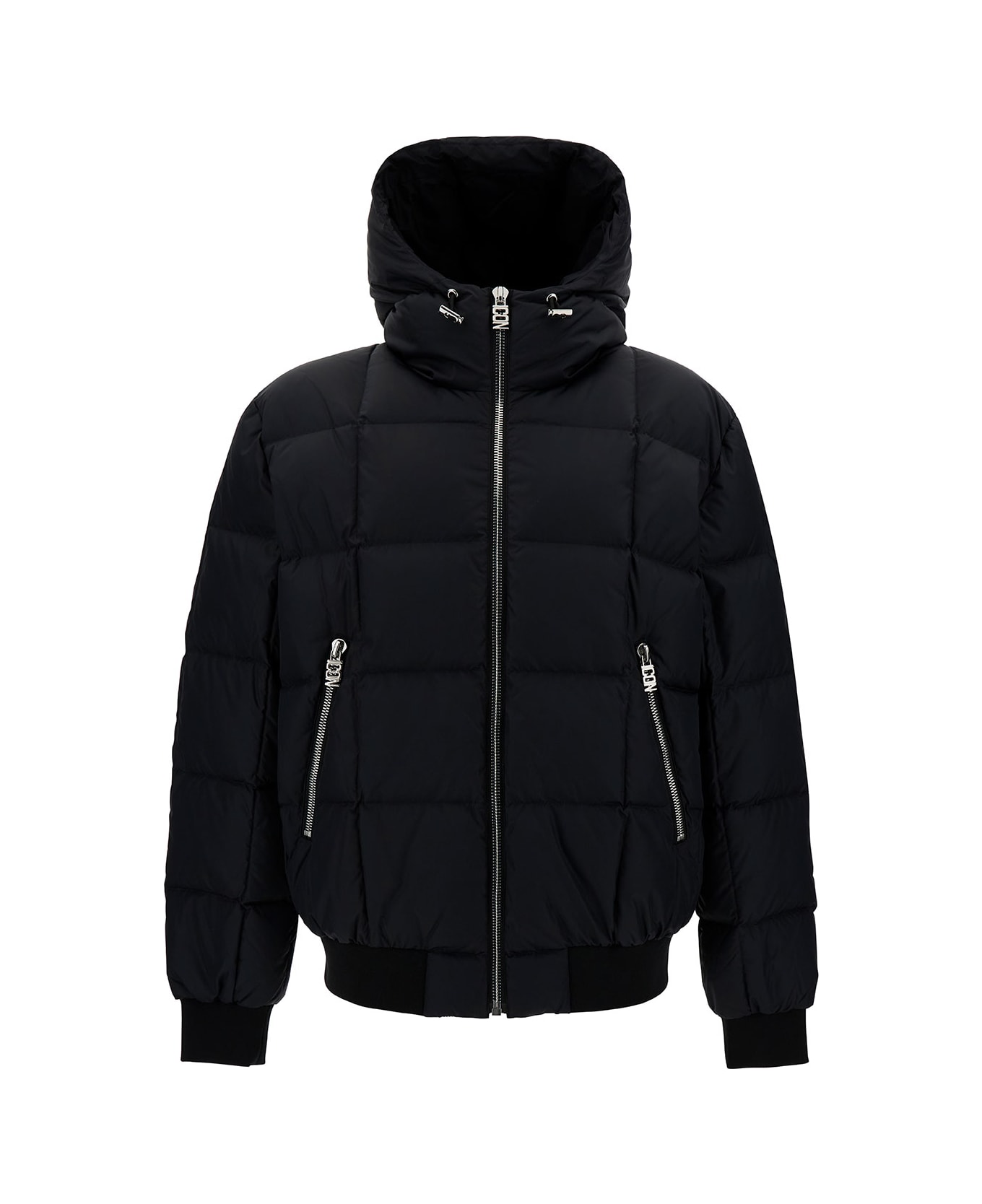 Dsquared2 Down Hooded Jacket - Black