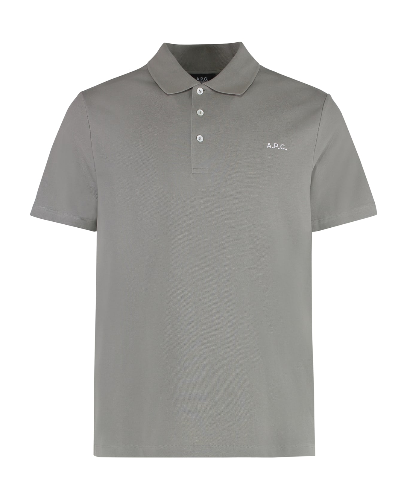 A.P.C. Gots Cotton-piqué Polo Shirt - Green