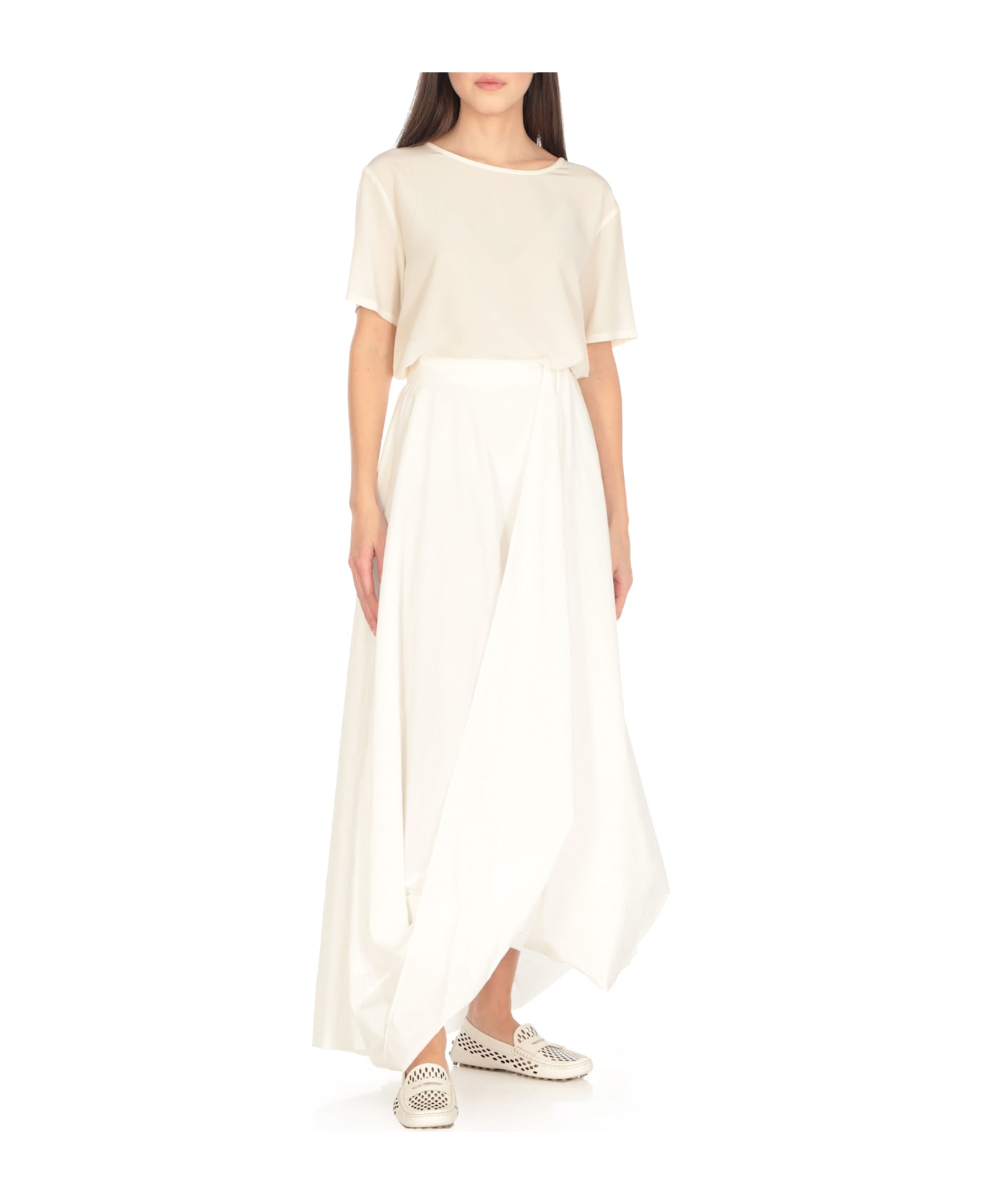 Tod's Leather Loafers - White