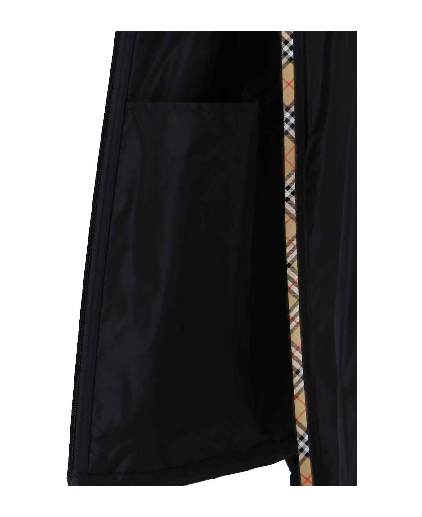 Burberry 'check' Jacket - Black  