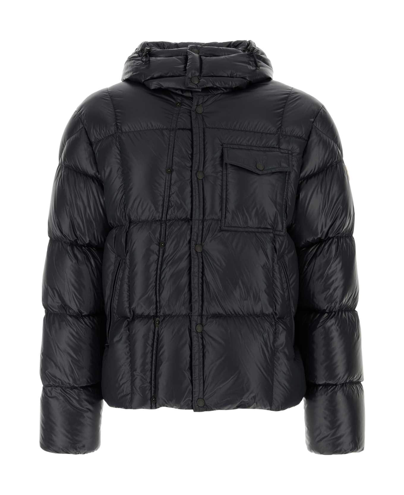 Moncler Black Nylon Serfanto Down Jacket - Black