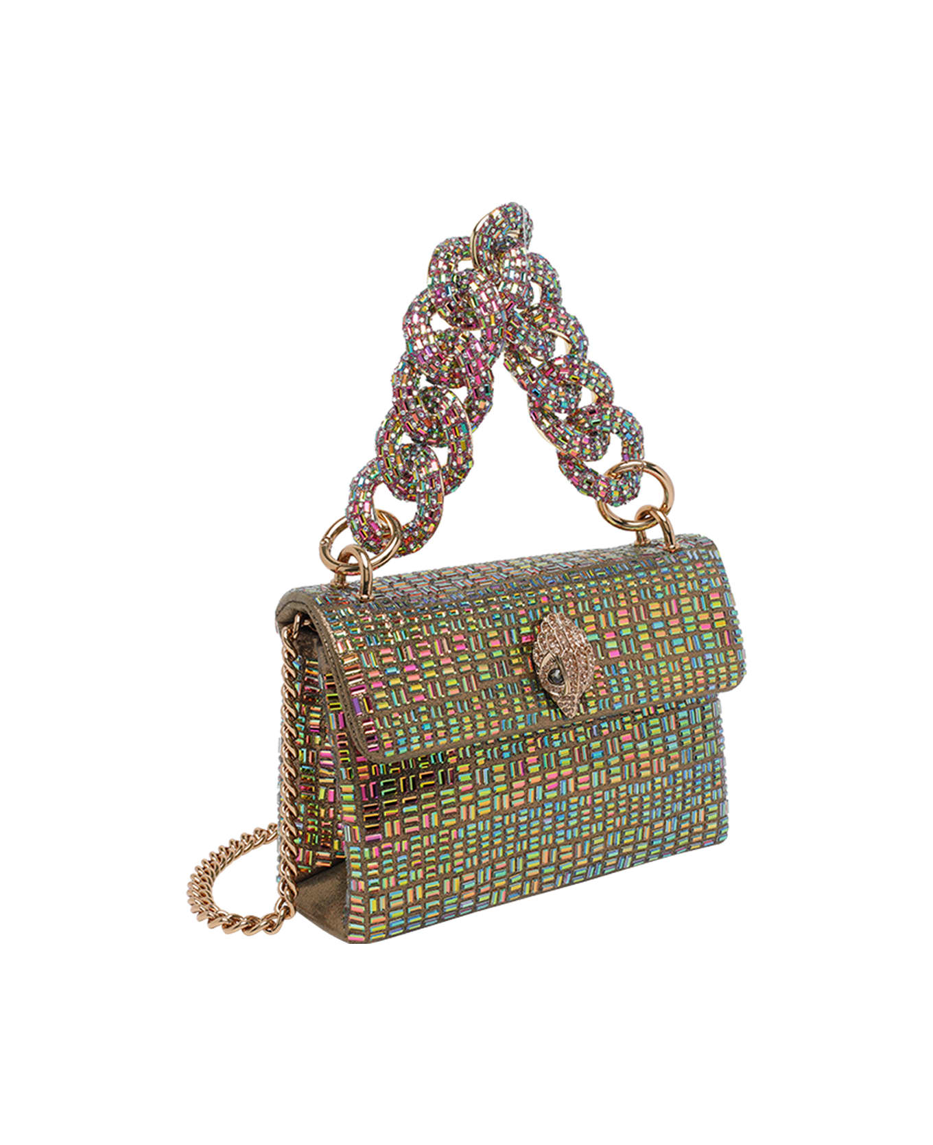 Kurt Geiger Mini Kensington Chain Handbag - Golden