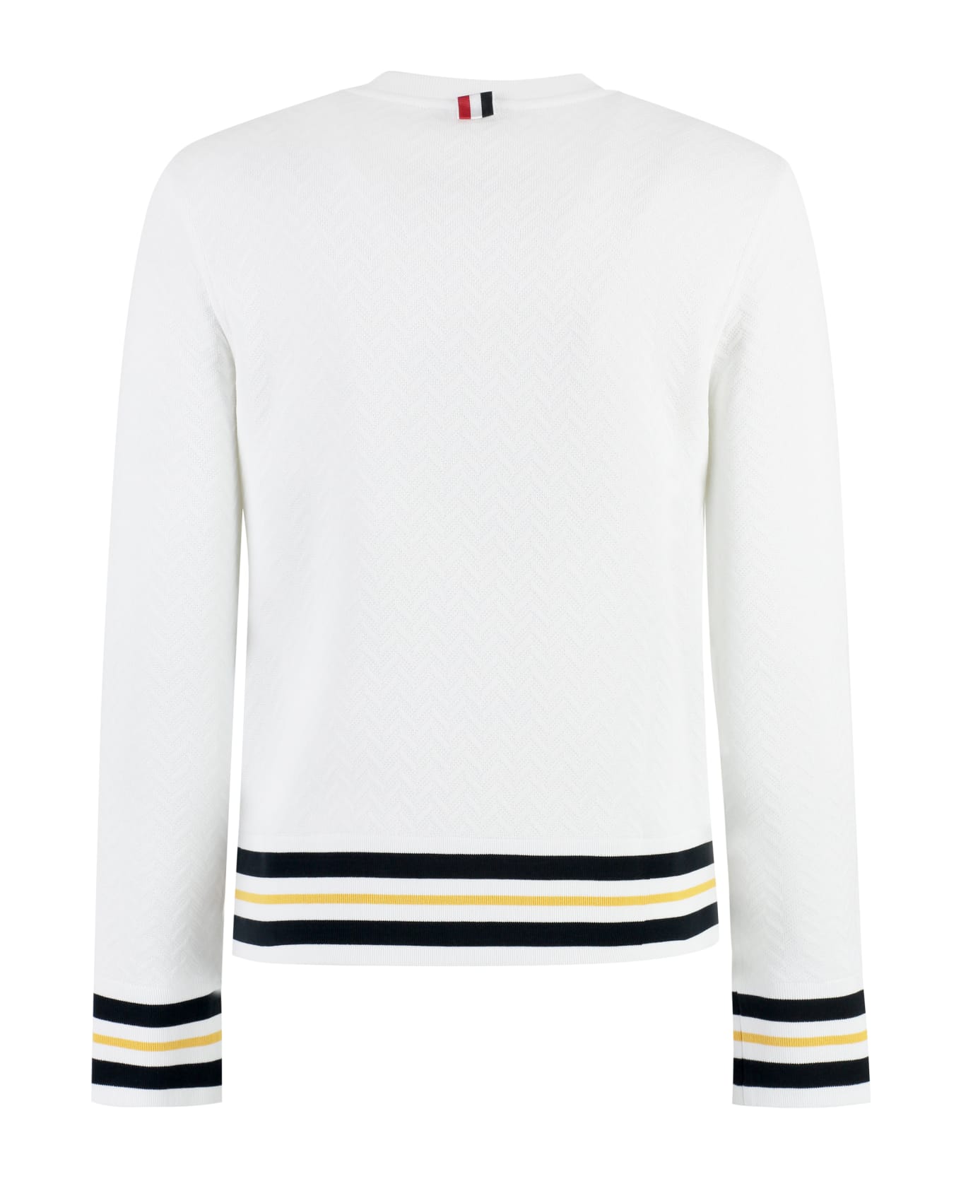Thom Browne Cotton-blend Sweatshirt - White ニットウェア