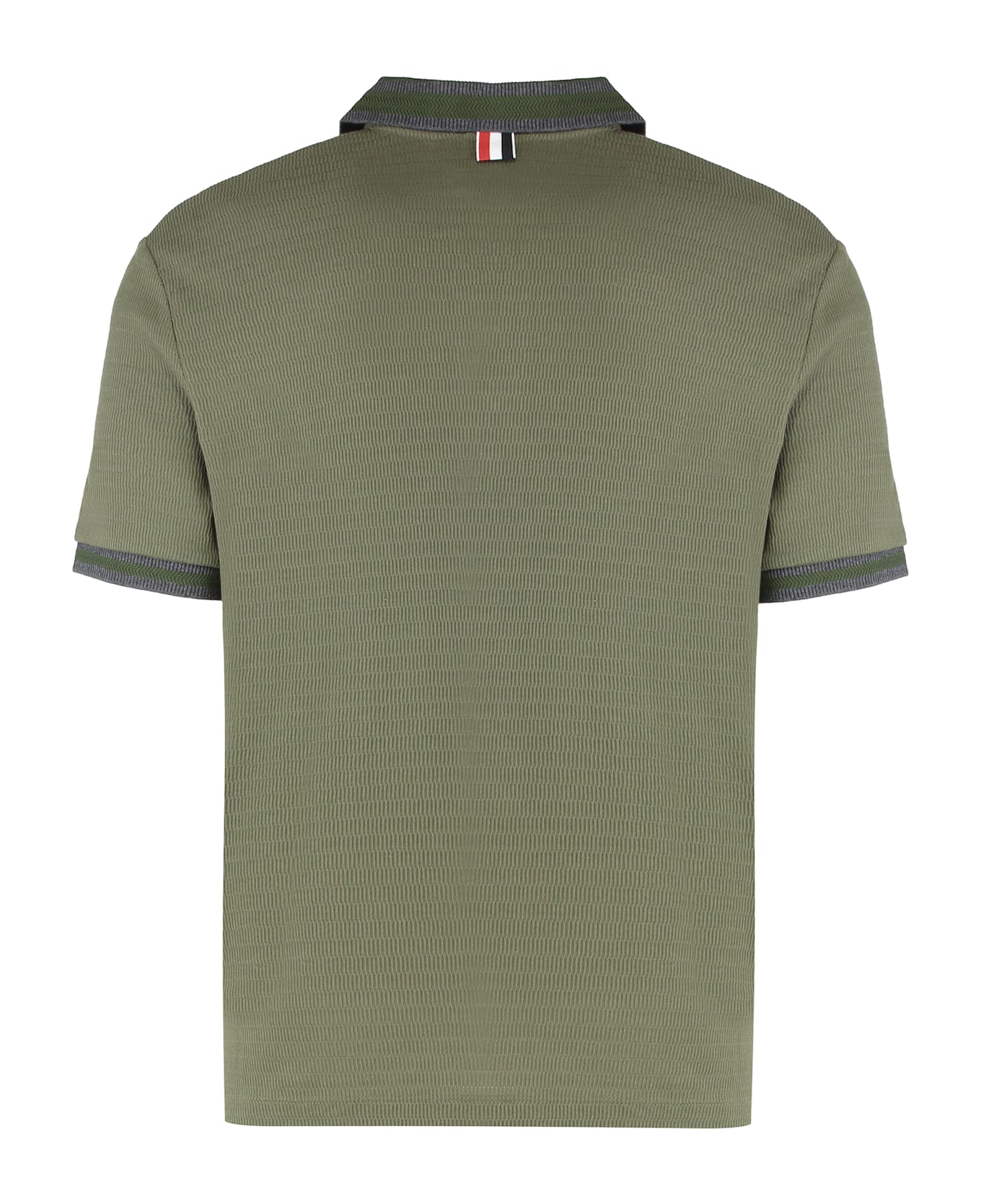 Thom Browne Cotton Knit Polo - green