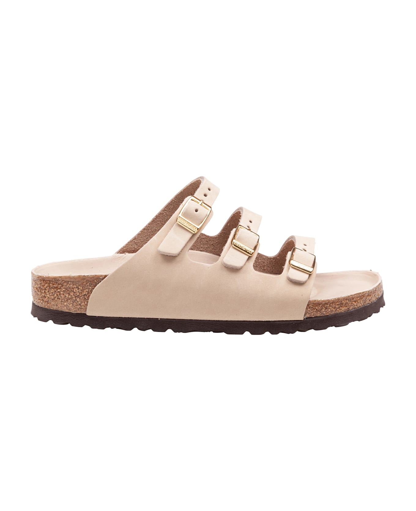 Birkenstock Florida Sandal In Sand Leather - Sand