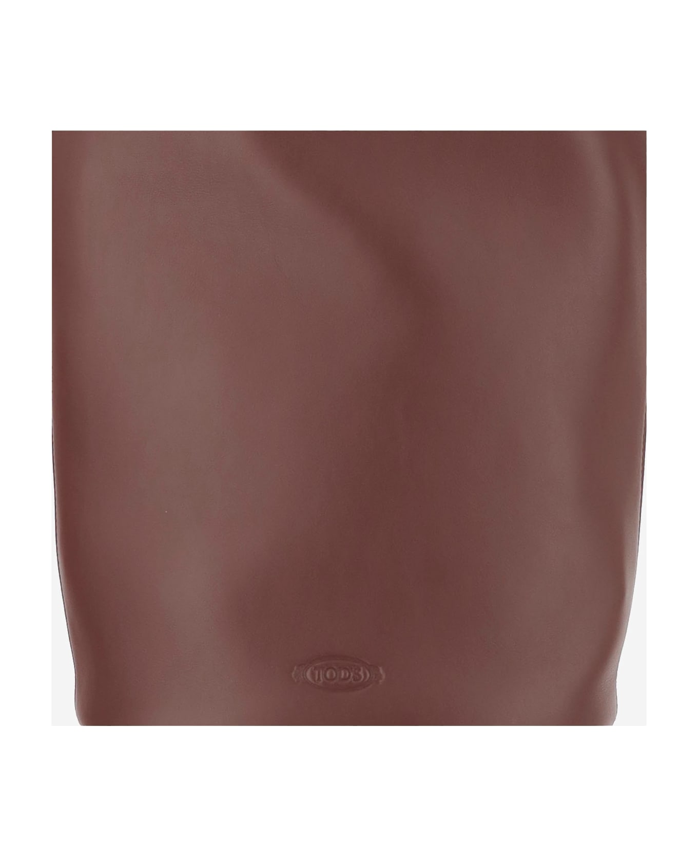 Tod
s Small Leather Bucket Bag - BROWN