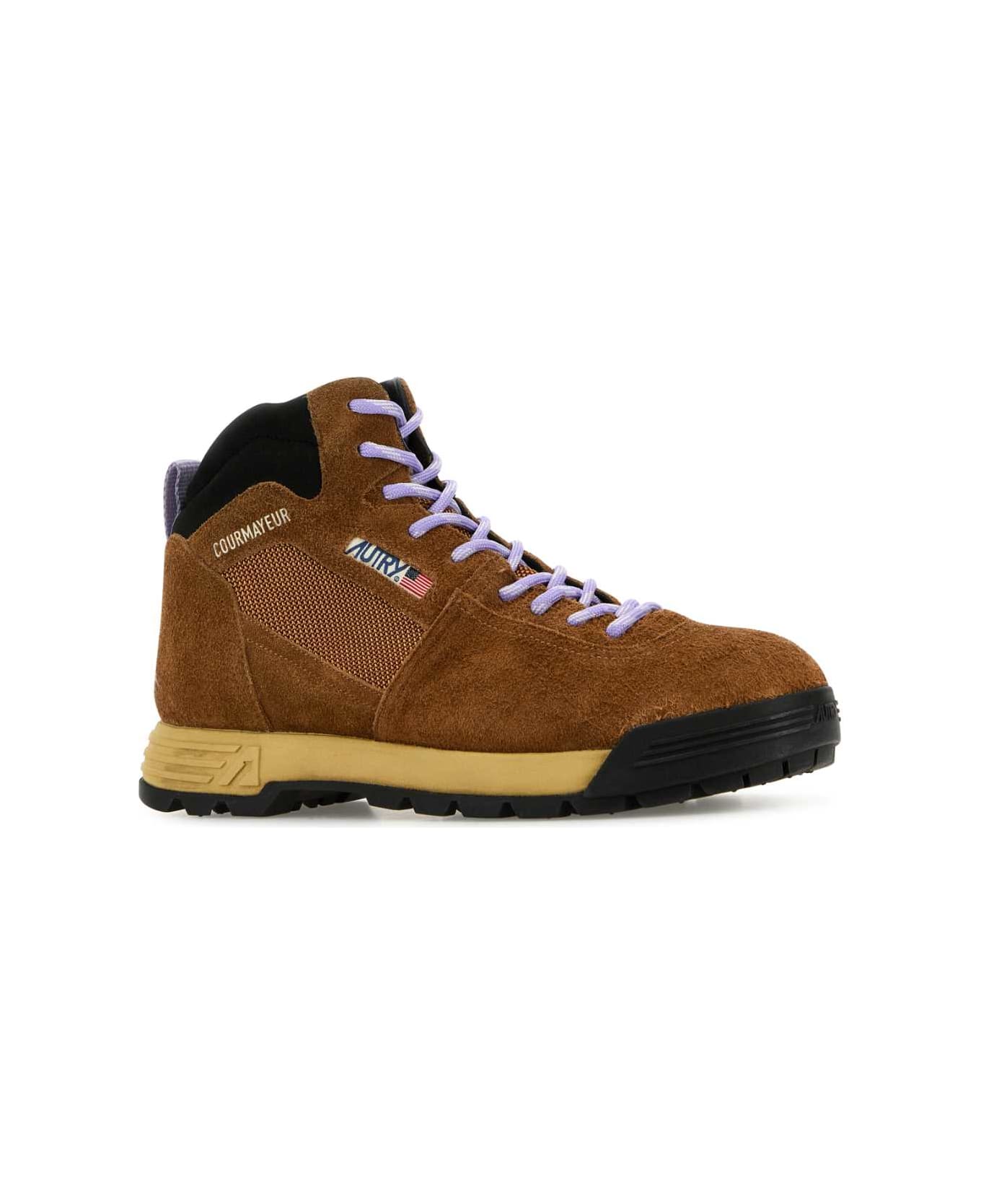 Autry Brown Suede Malga Sneakers - ND03