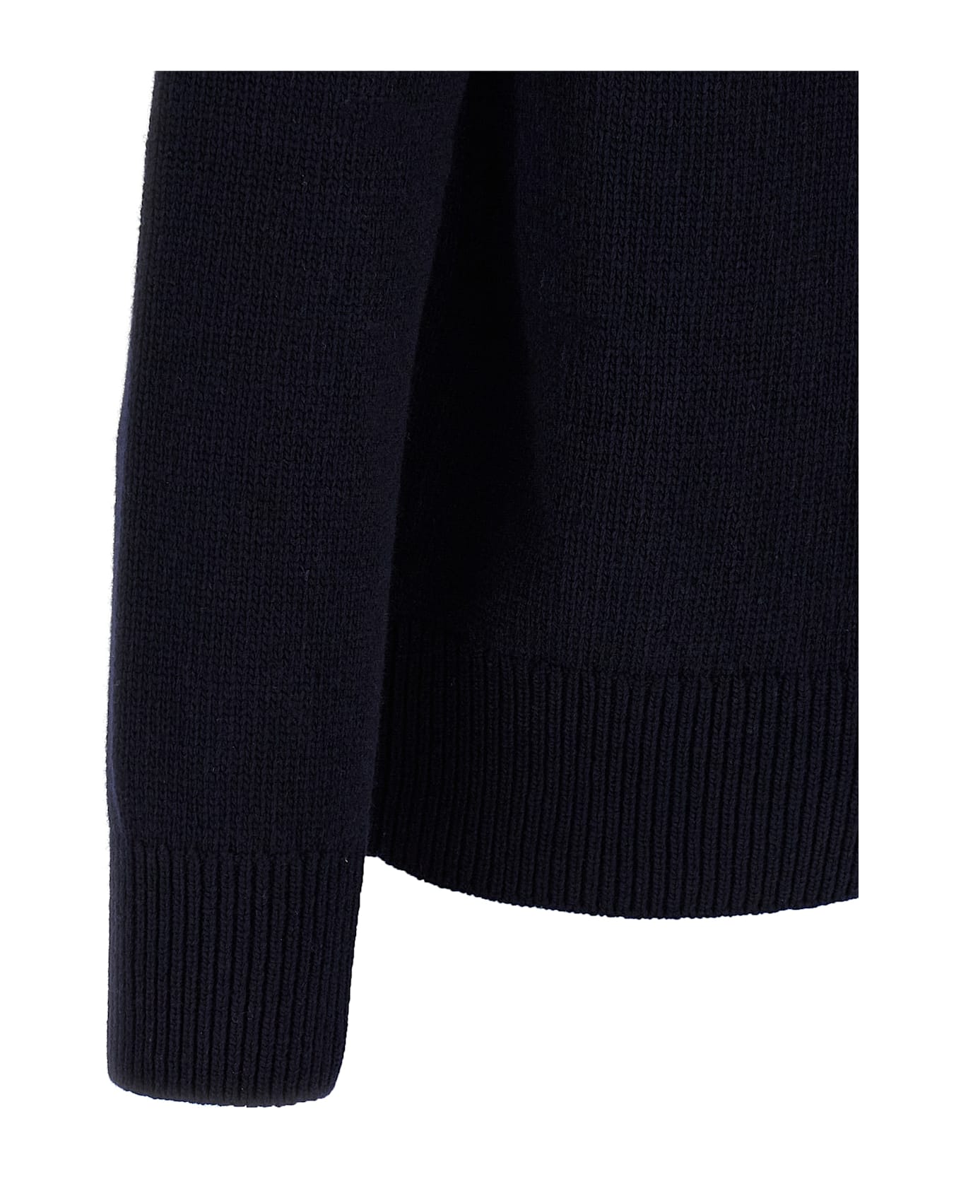 Burberry Logo Intarsia Sweater - Blue