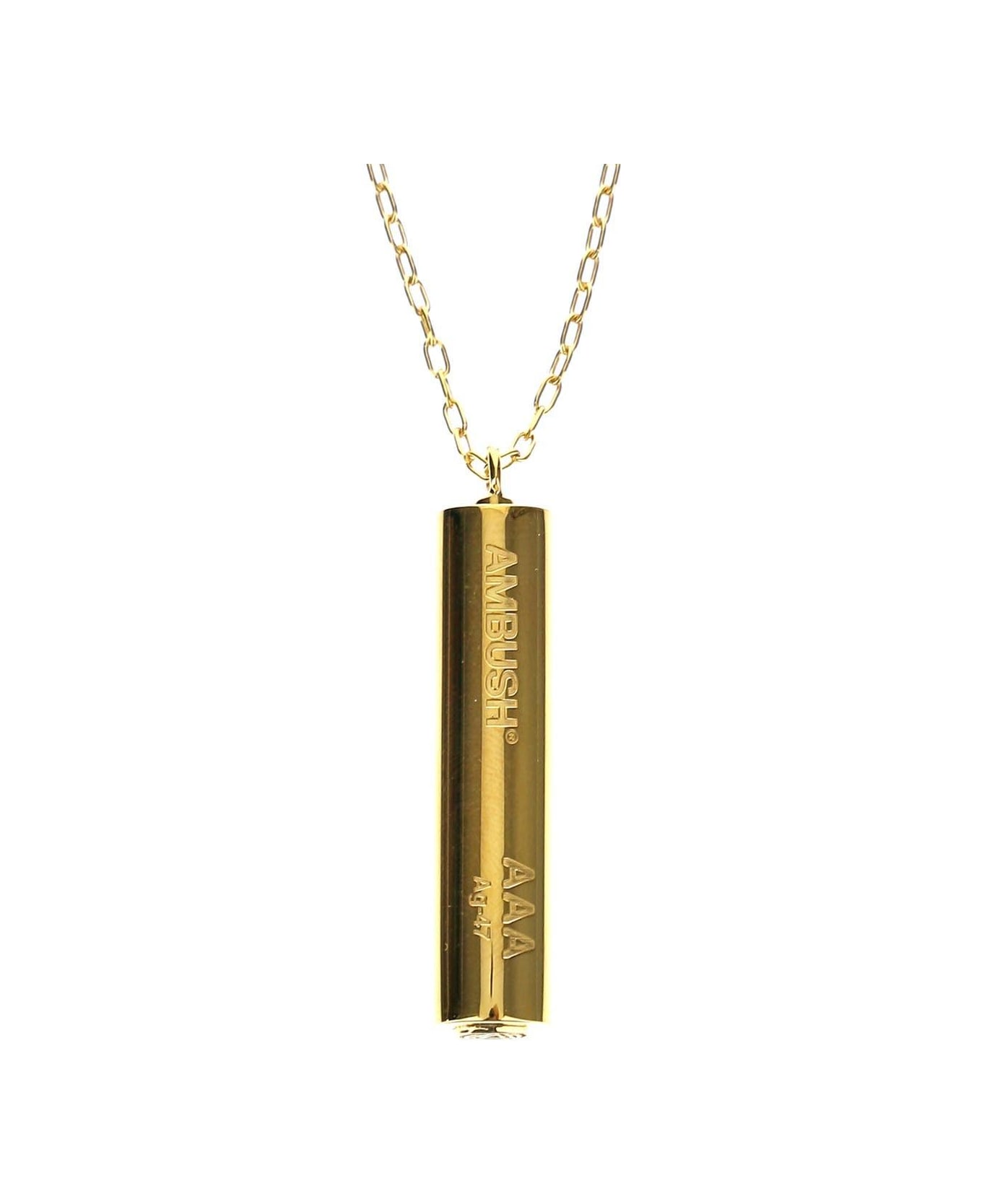 AMBUSH Battery-charm Necklace - Golden