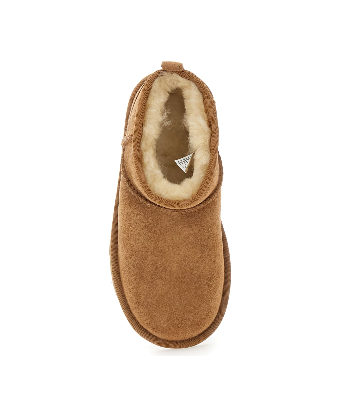 UGG Brown Ultra Mini Ugg Ankle Boots In Suede Baby Girl - Brown