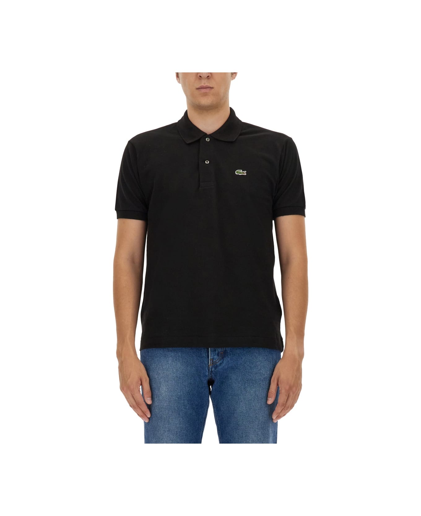 Lacoste Polo With Logo - Nero