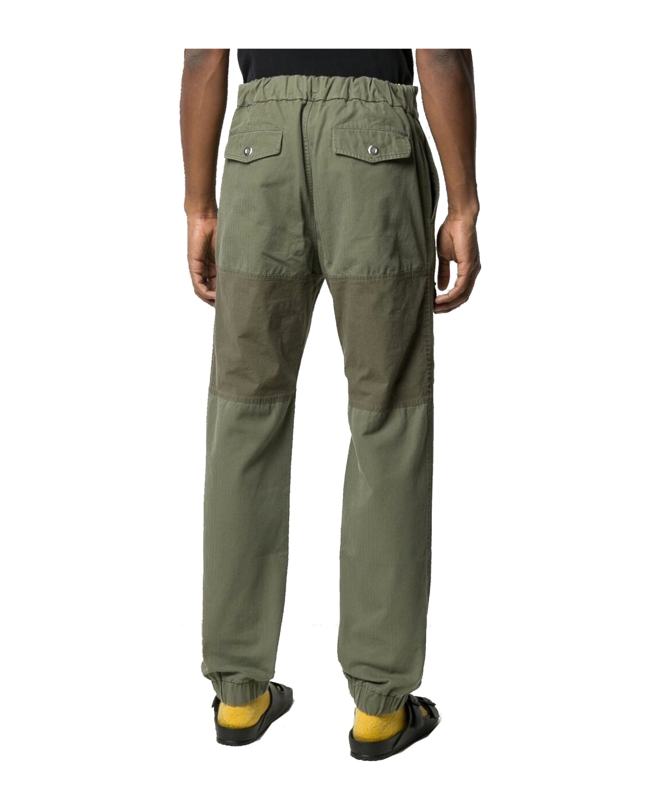 Palm Angels Cotton Trousers - Green ボトムス