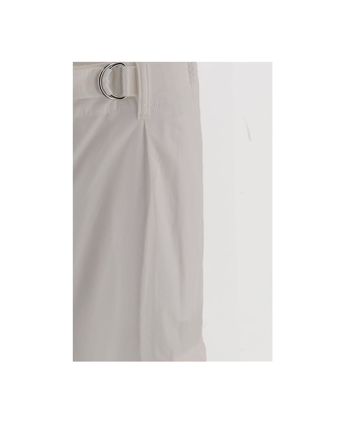 Tory Burch Cotton Cargo Pants - White