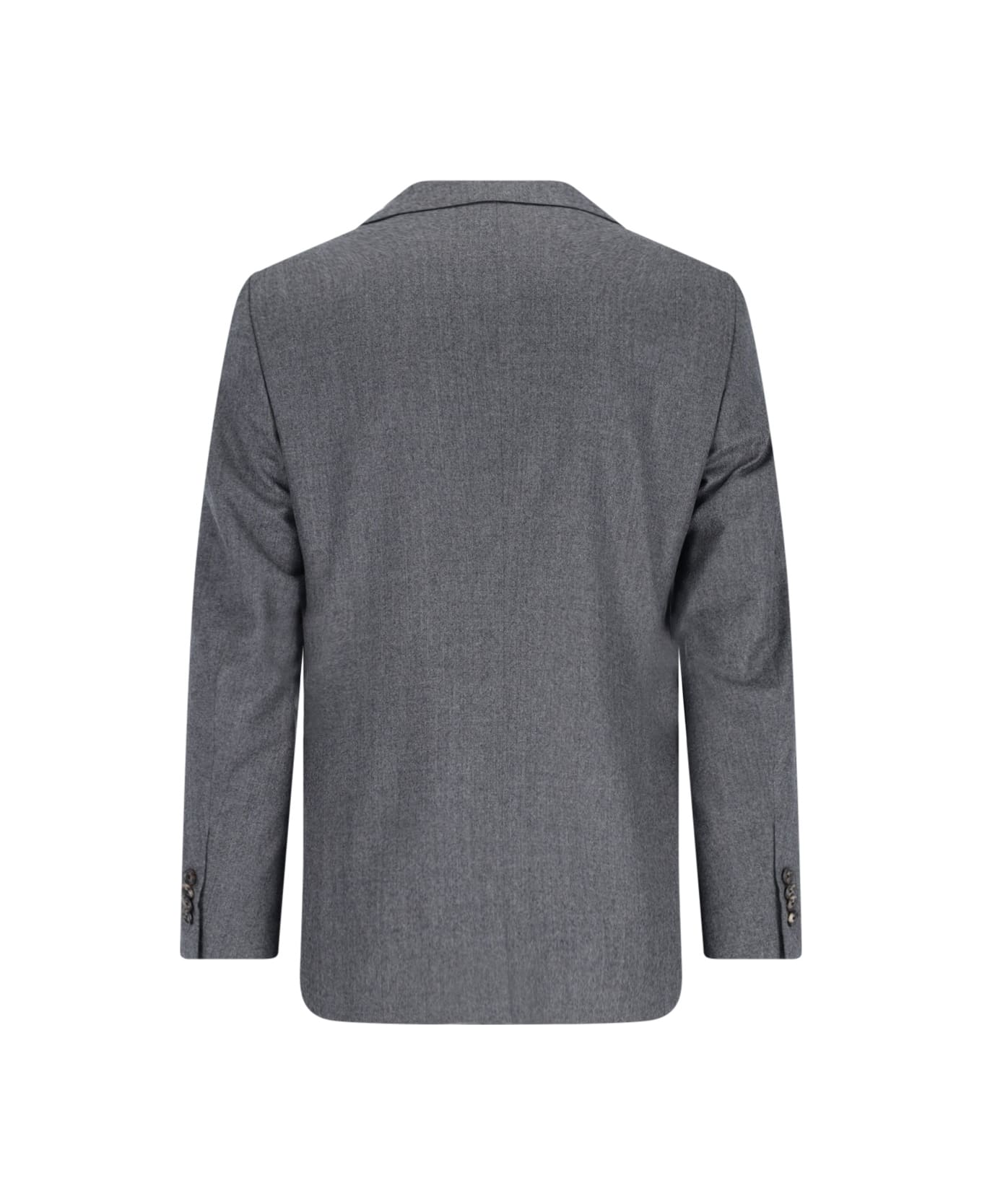 Caruso Single-breasted Wool Suit - Gray