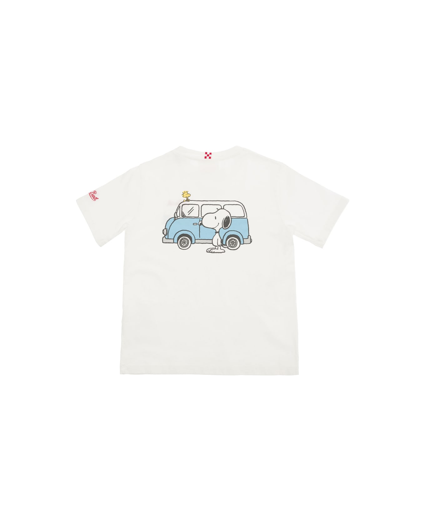 MC2 Saint Barth White T-shirt With Snoopy Van Print In Jersey Boy - White
