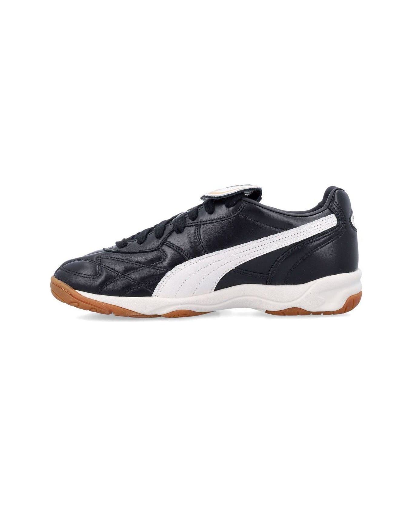 Puma King Indoor Lace-up Sneakers - BLACK/WHITE