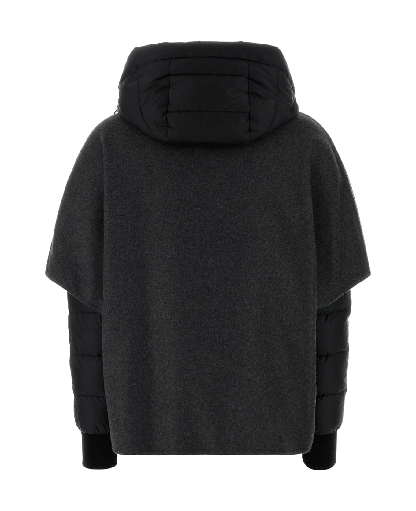 Moorer Black Polyester Pegaso Down Jacket - DARKGREYNERO
