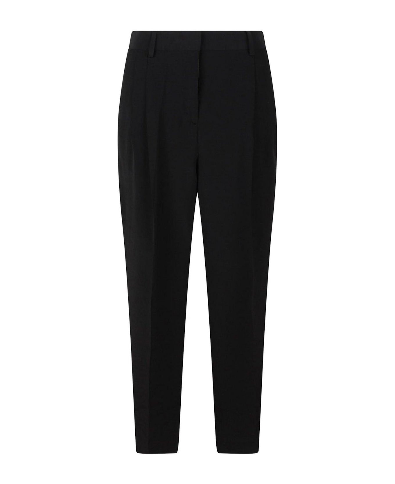 Totême Double-pleat Summer Trousers - Black