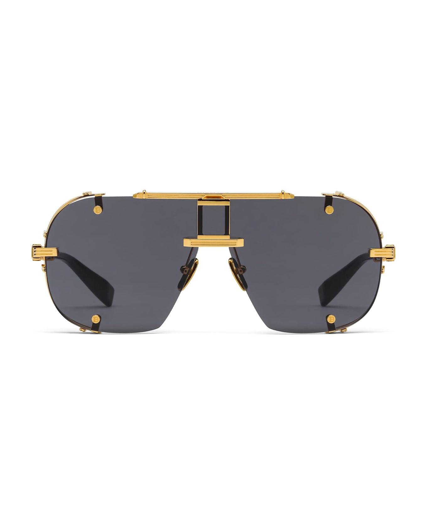 Balmain Colonel - 18k Gold / Black Sunglasses - Black/gold