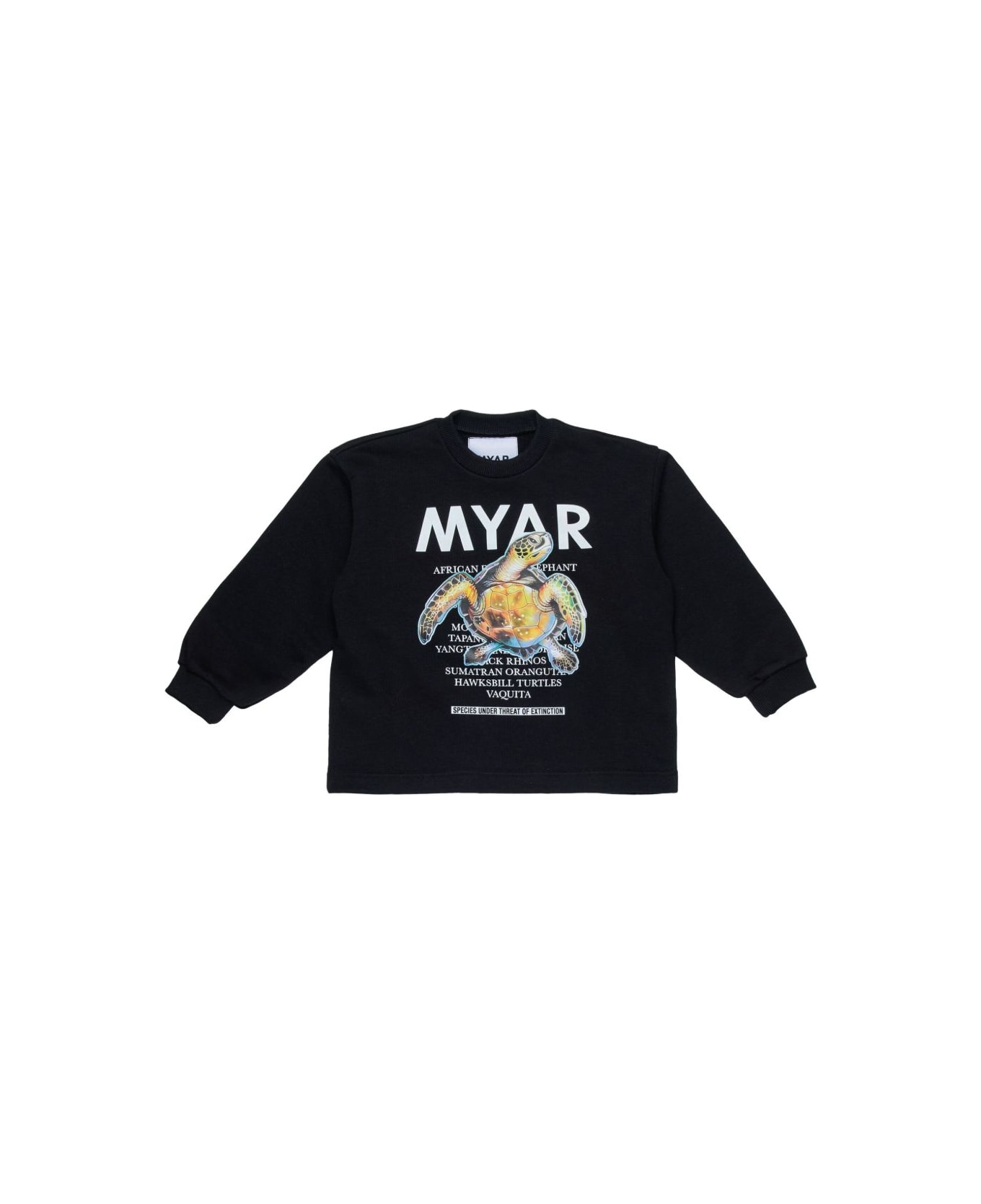 MYAR Cotton Blend Sweatshirt - Black