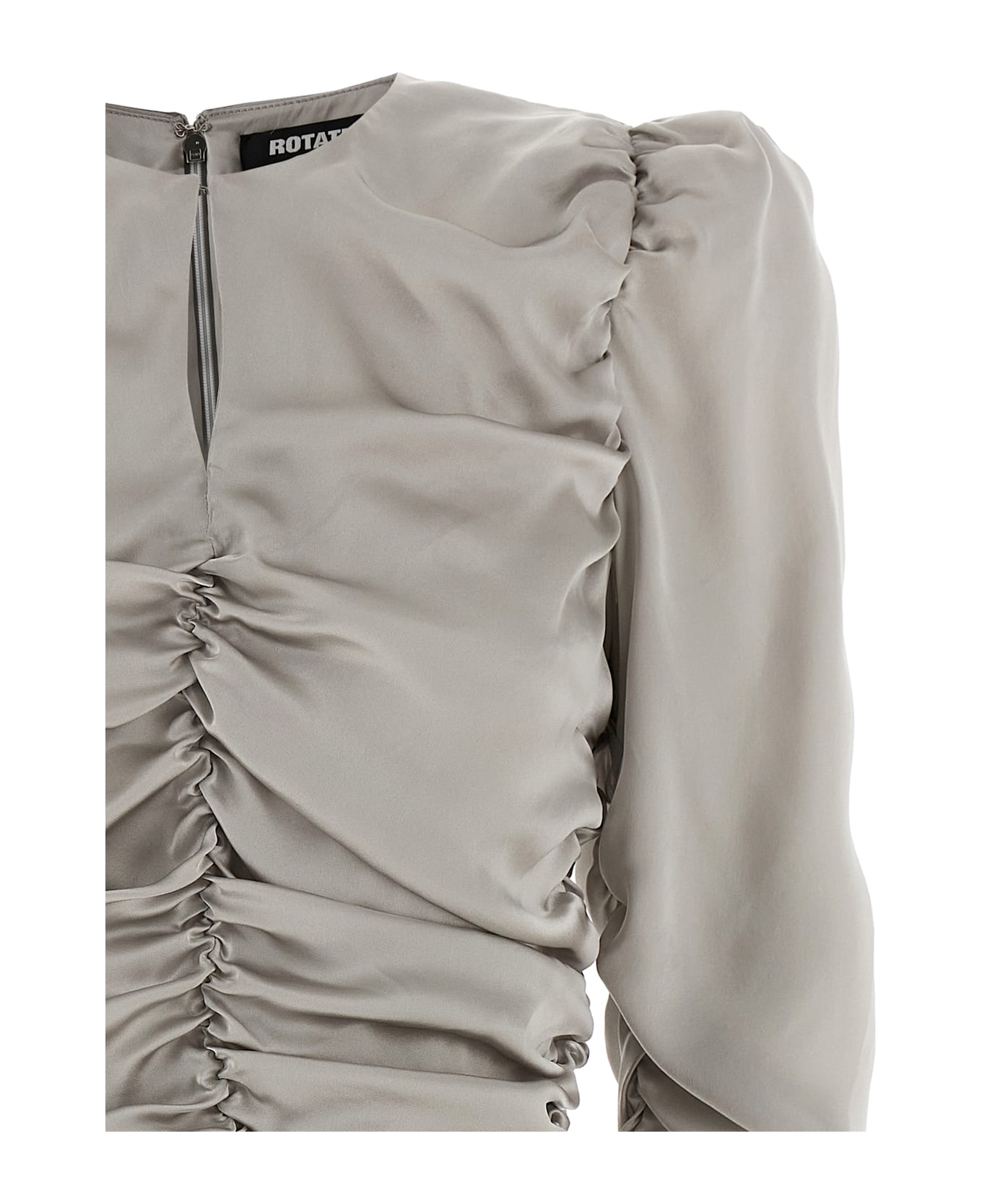 Rotate by Birger Christensen 'ls Mini Bow' Dress - Gray