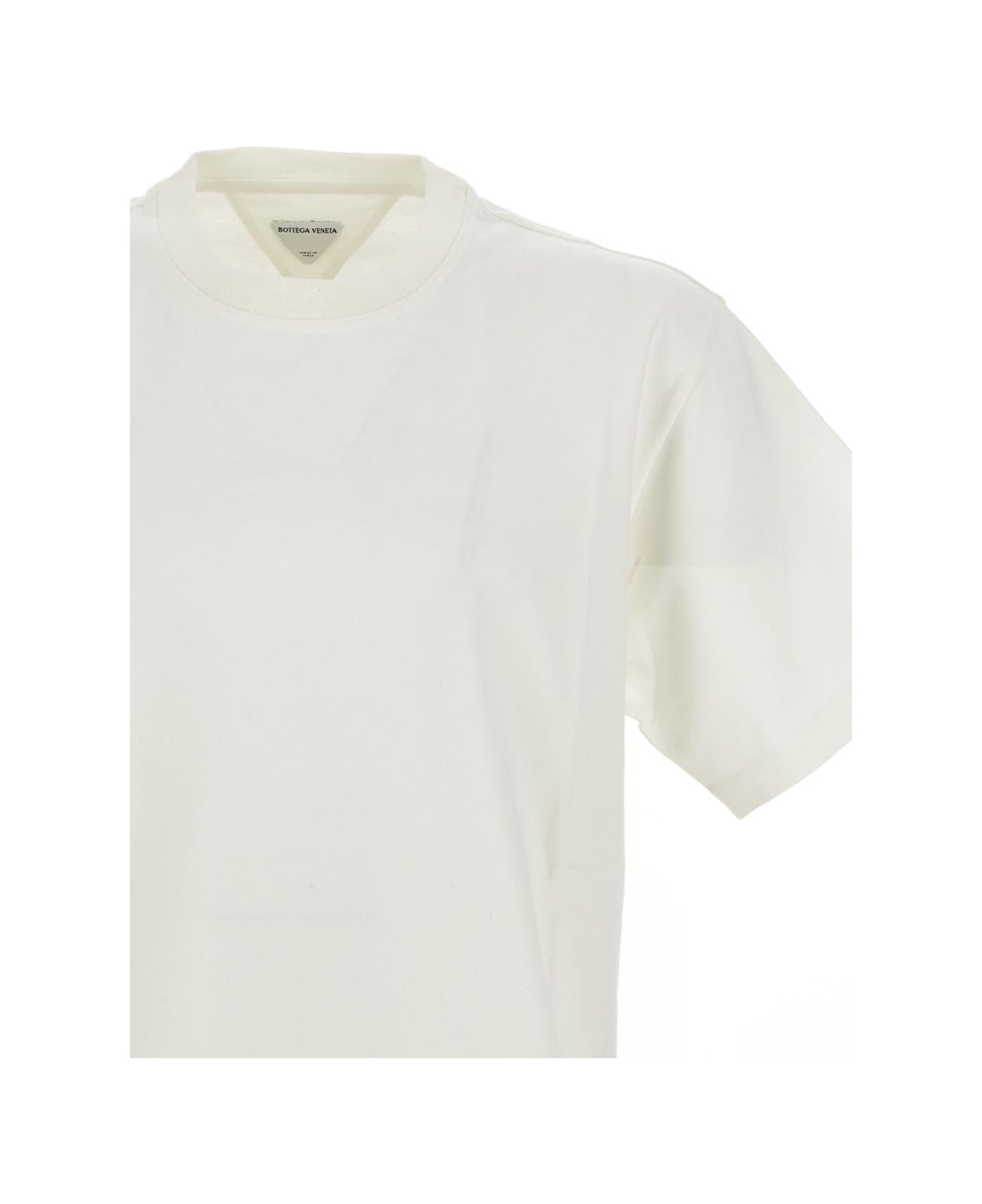 Bottega Veneta Cotton T-shirt - CHALK
