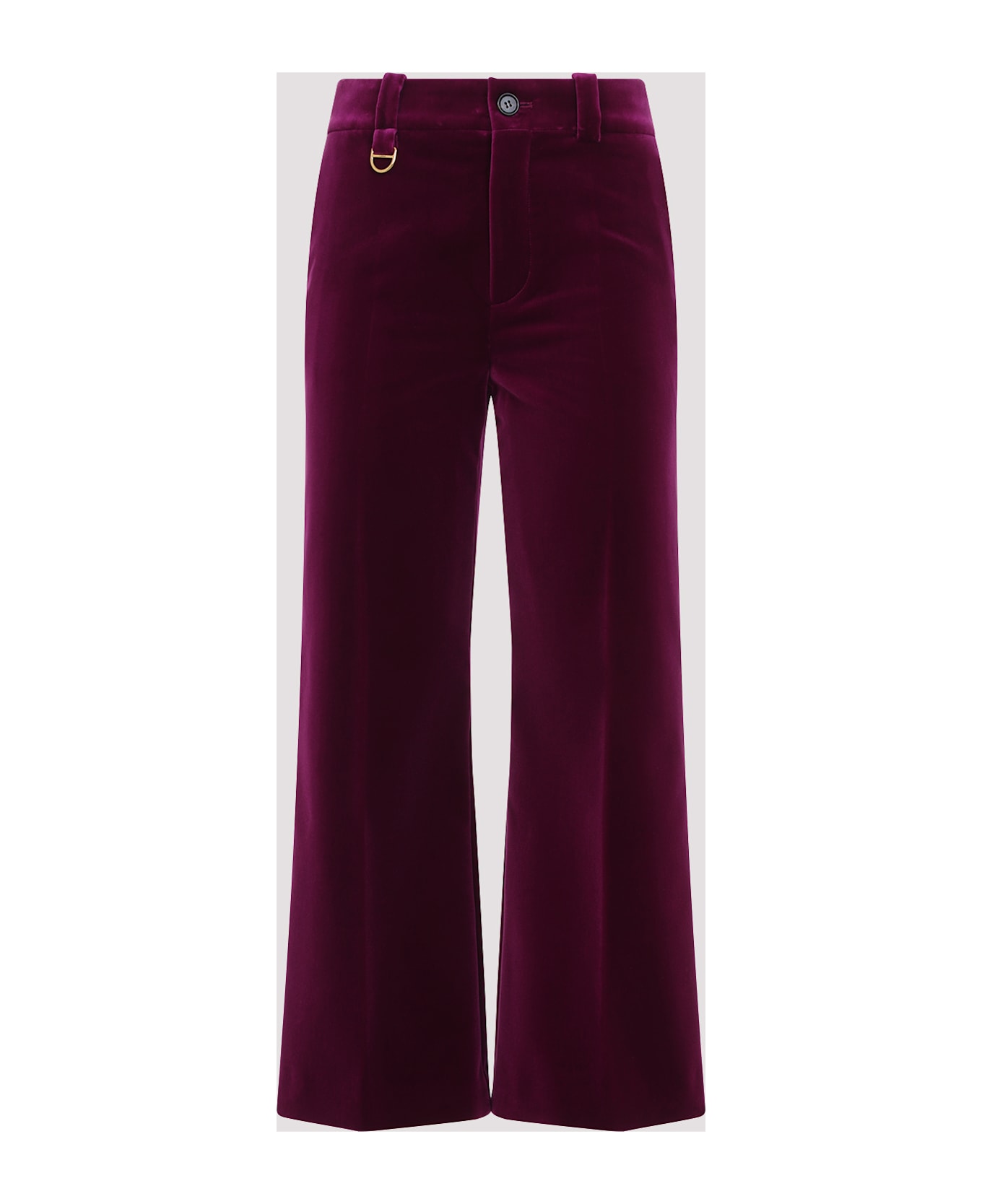 Chloé Wide Flare Pants - C Pansy Purple