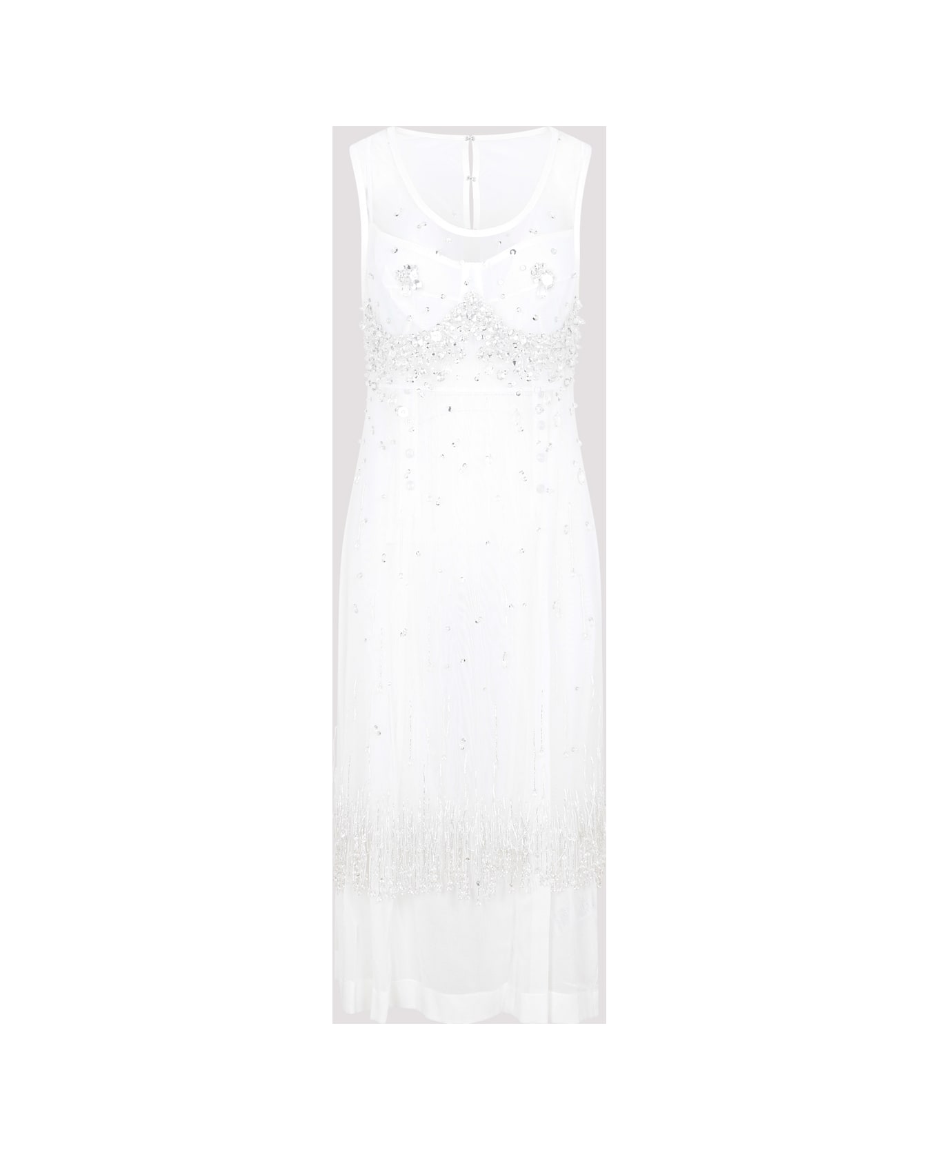 Bottega Veneta Crystal Dress - Optic White Crystal