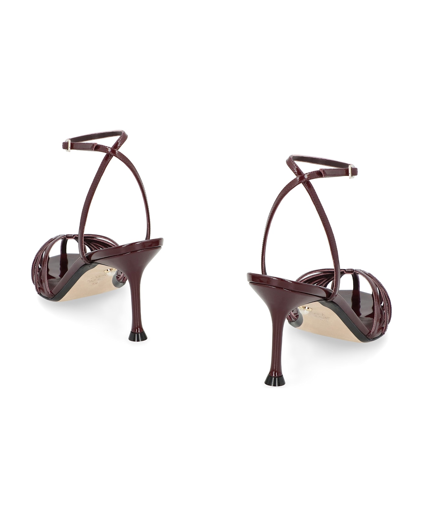 Alevì Ally Leather Sandals - Burgundy