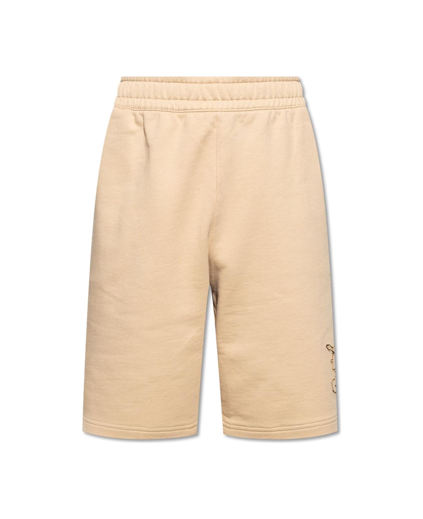 Burberry Shorts With Logo - BEIGE