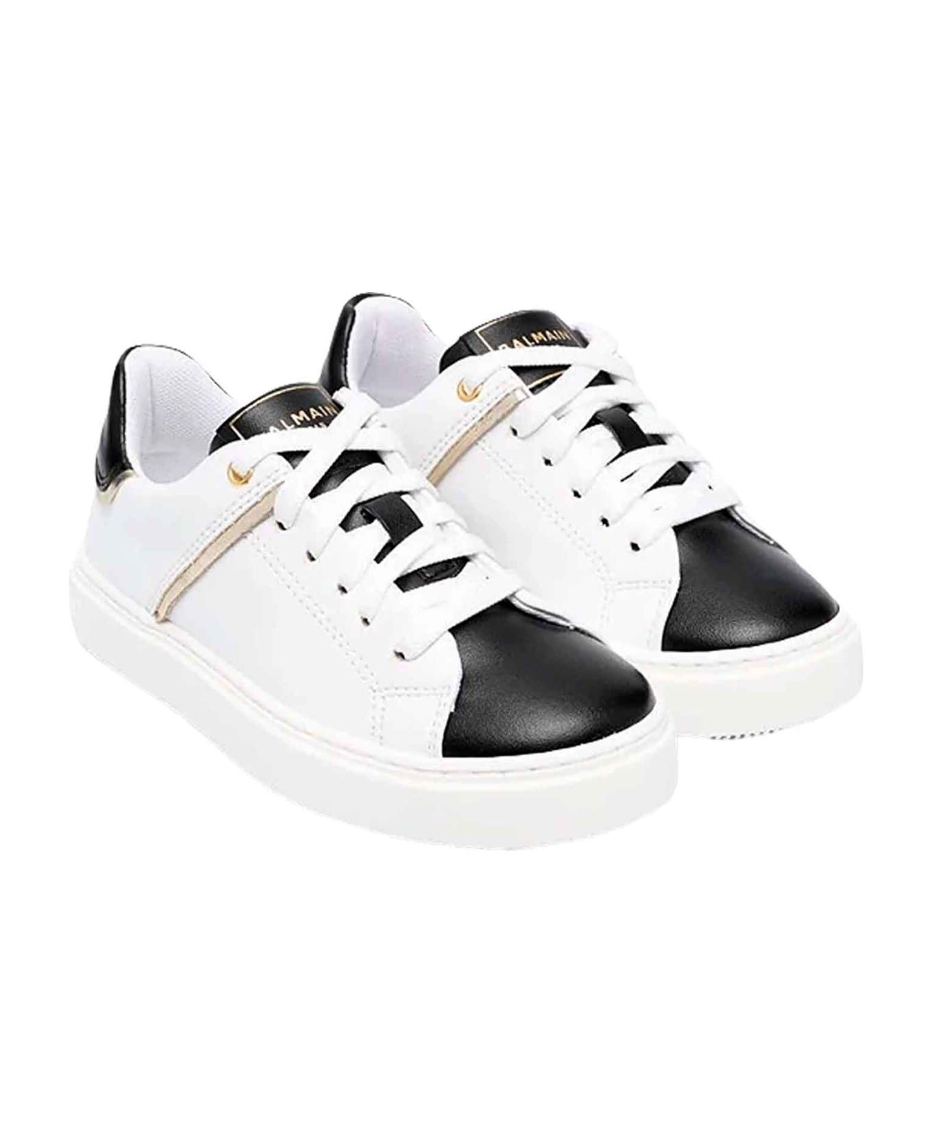 Balmain White Sneakers Boy - Bianco
