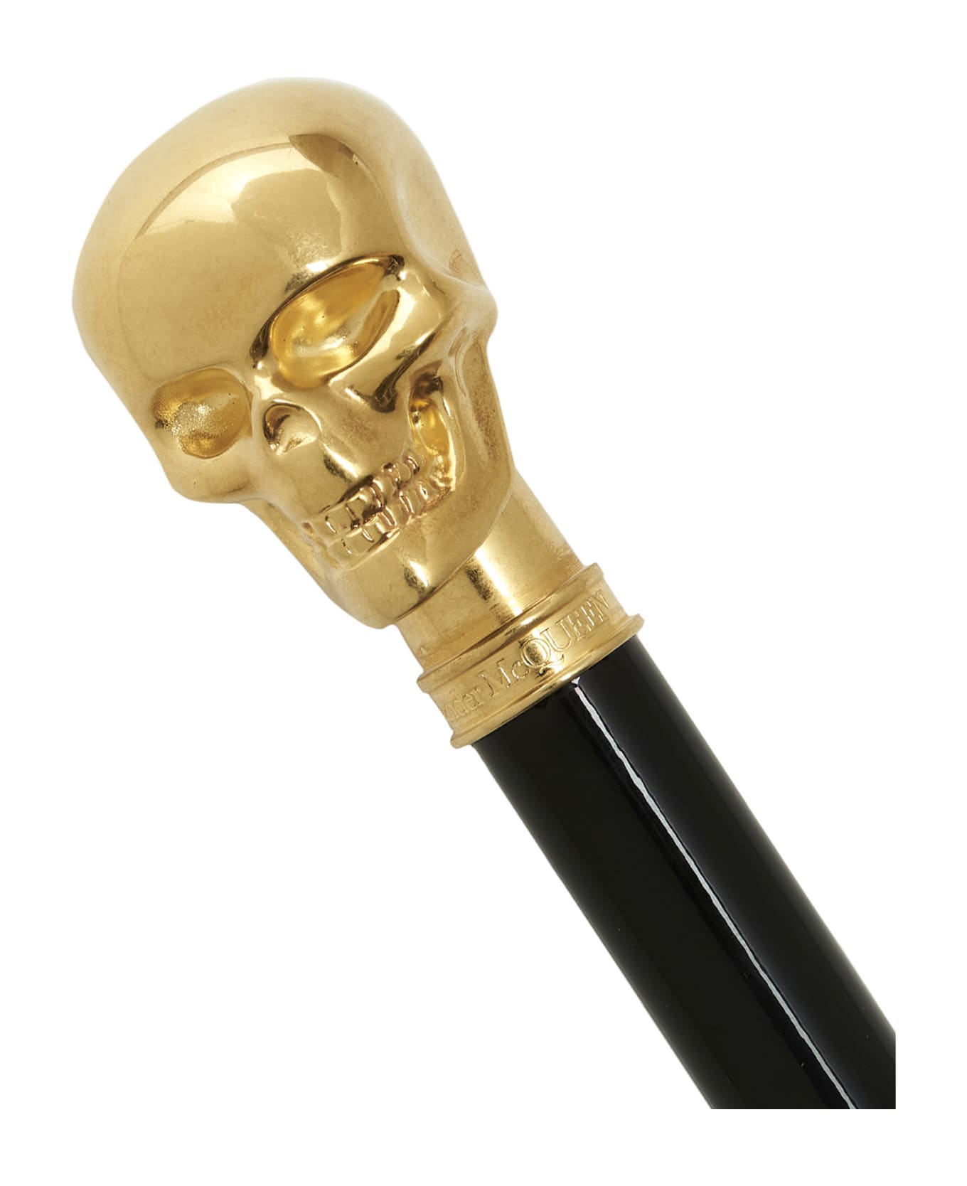 Alexander McQueen Skull Walking Stick - Black