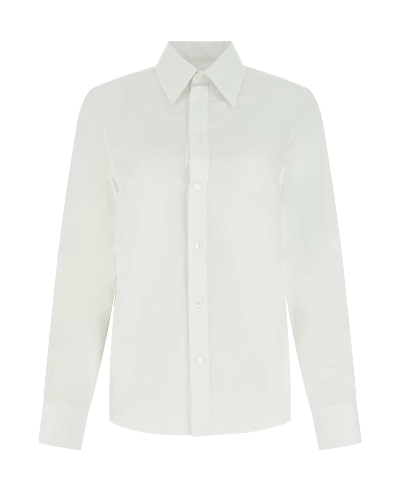 Bottega Veneta White Poplin Shirt - 9000