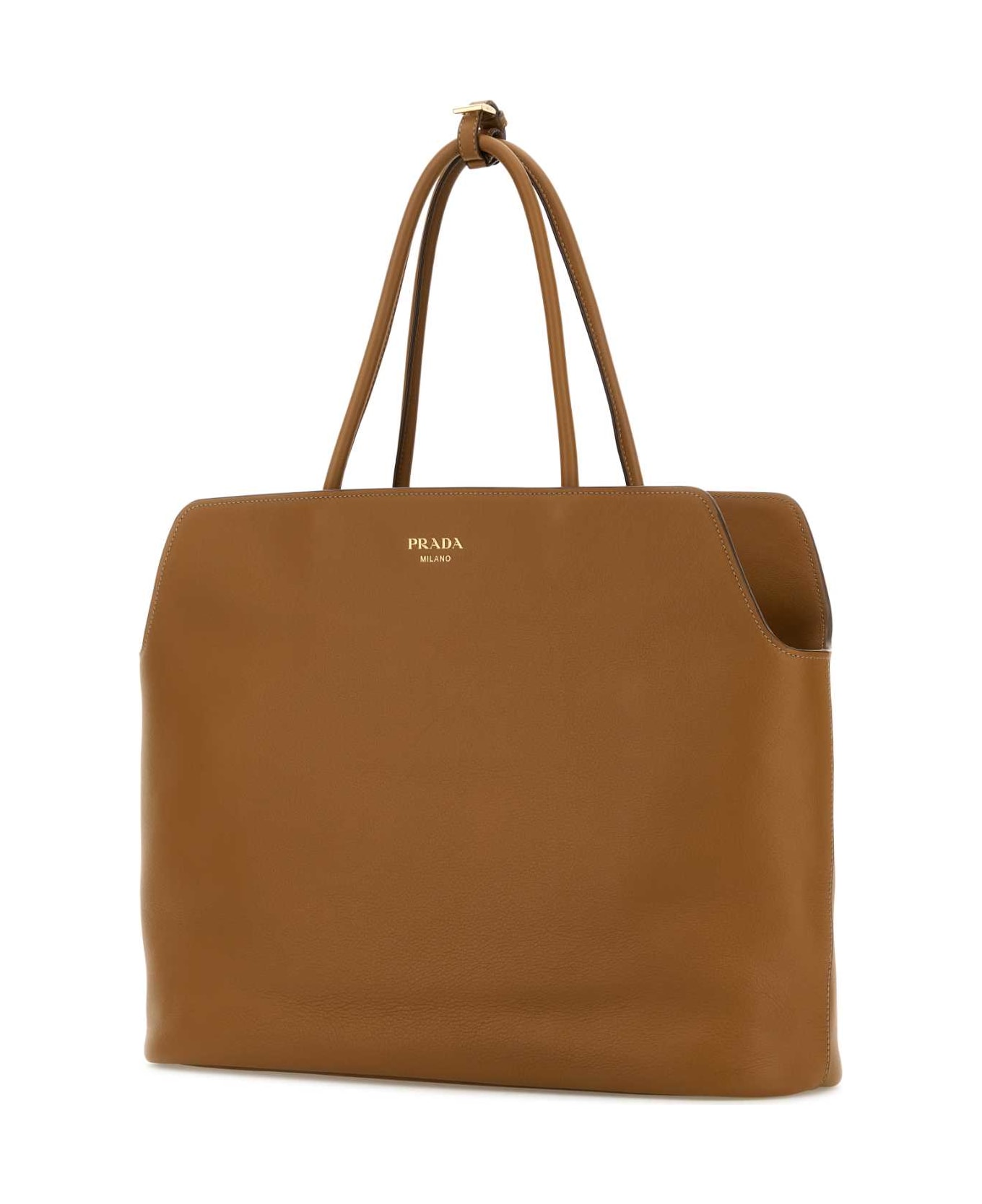 Prada Caramel Leather Shopping Bag - CARAMEL0
