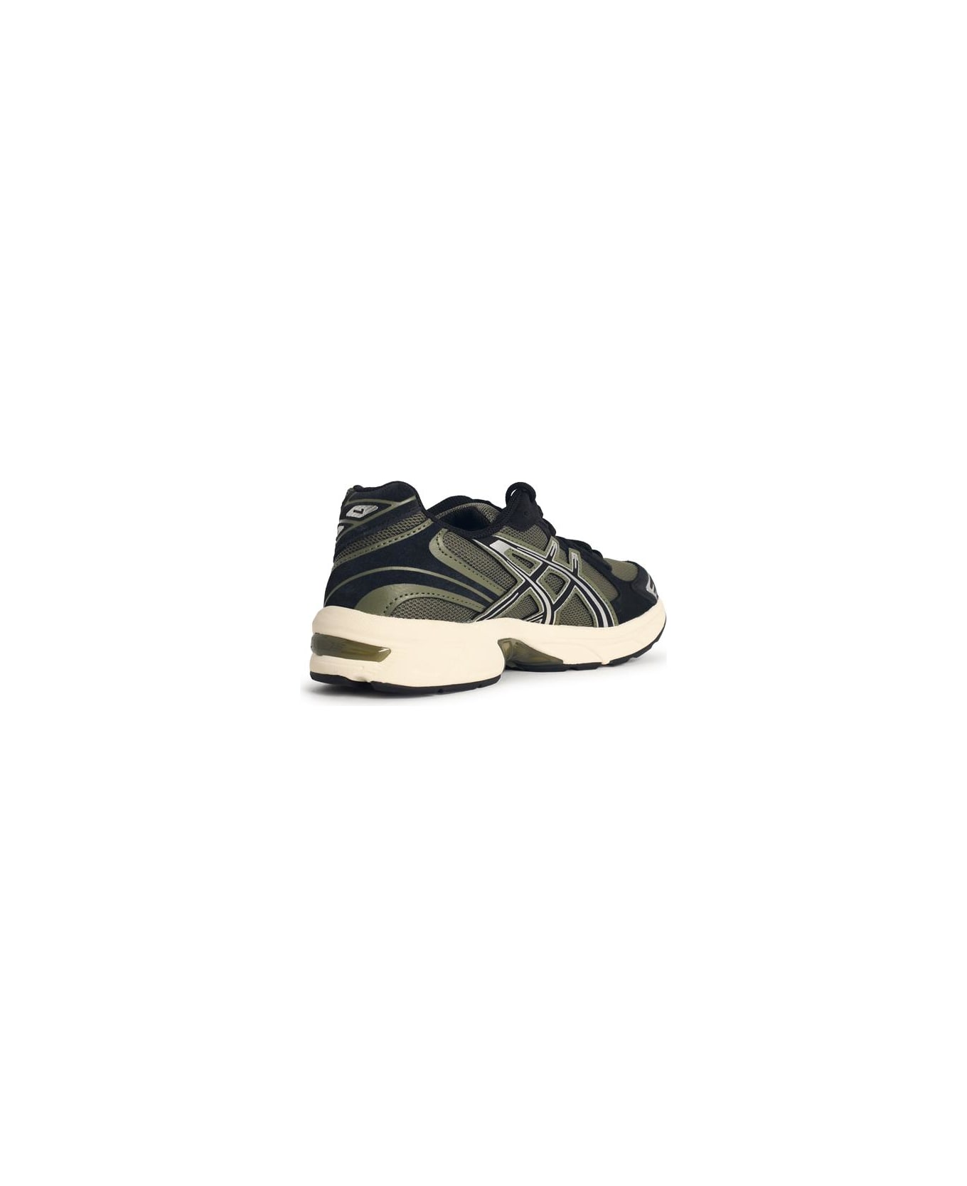 Asics 'gel-1130' Sneakers In Irvine And Black Suede Blend - Black