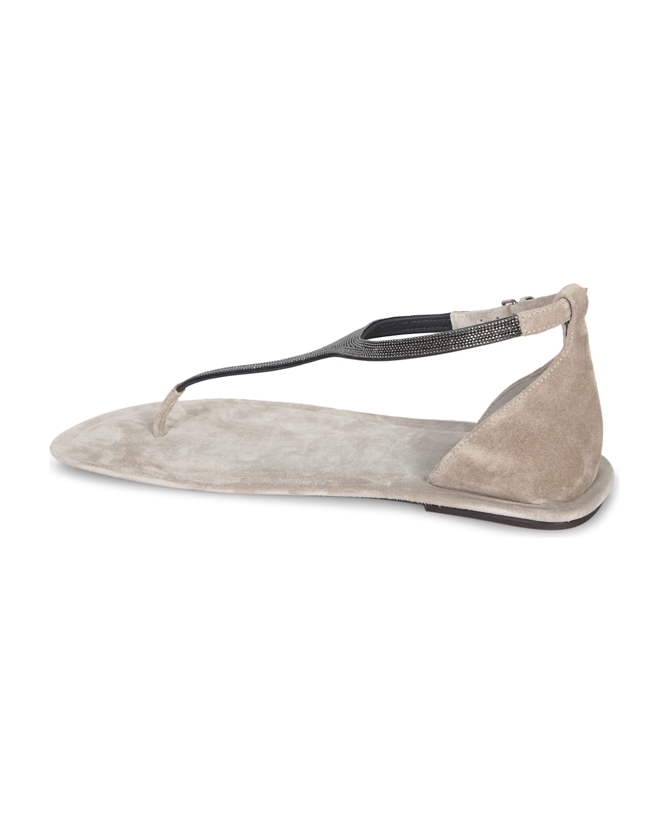 Brunello Cucinelli Sandals With Decoration - Beige サンダル