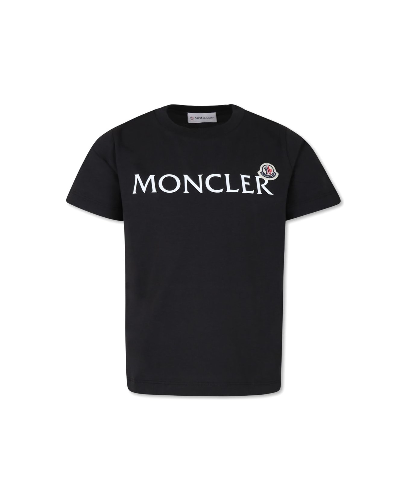 Moncler Enfant Printed T-shirt - Black