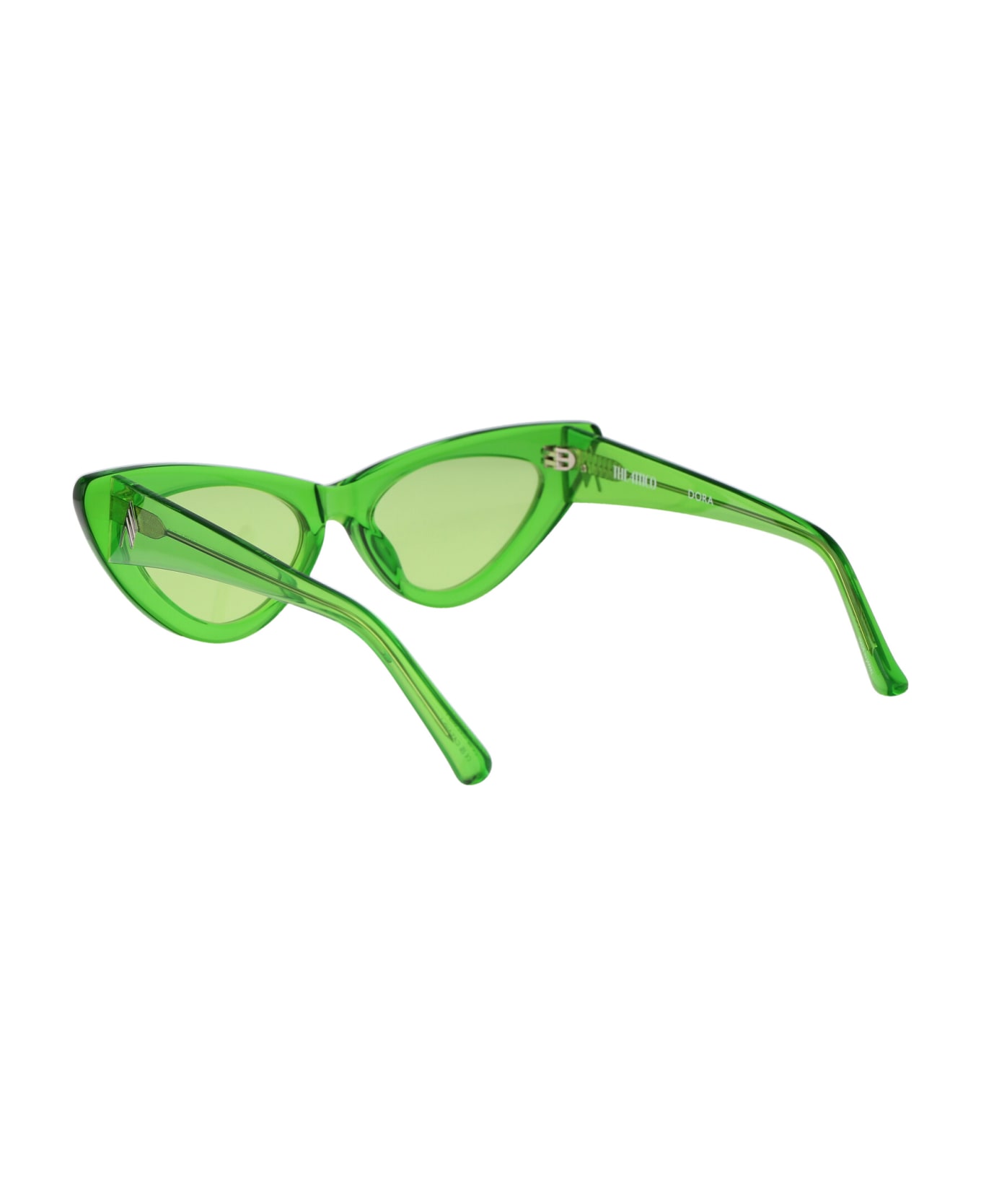 The Attico Dora Sunglasses - 11 GREEN SILVER GREEN サングラス